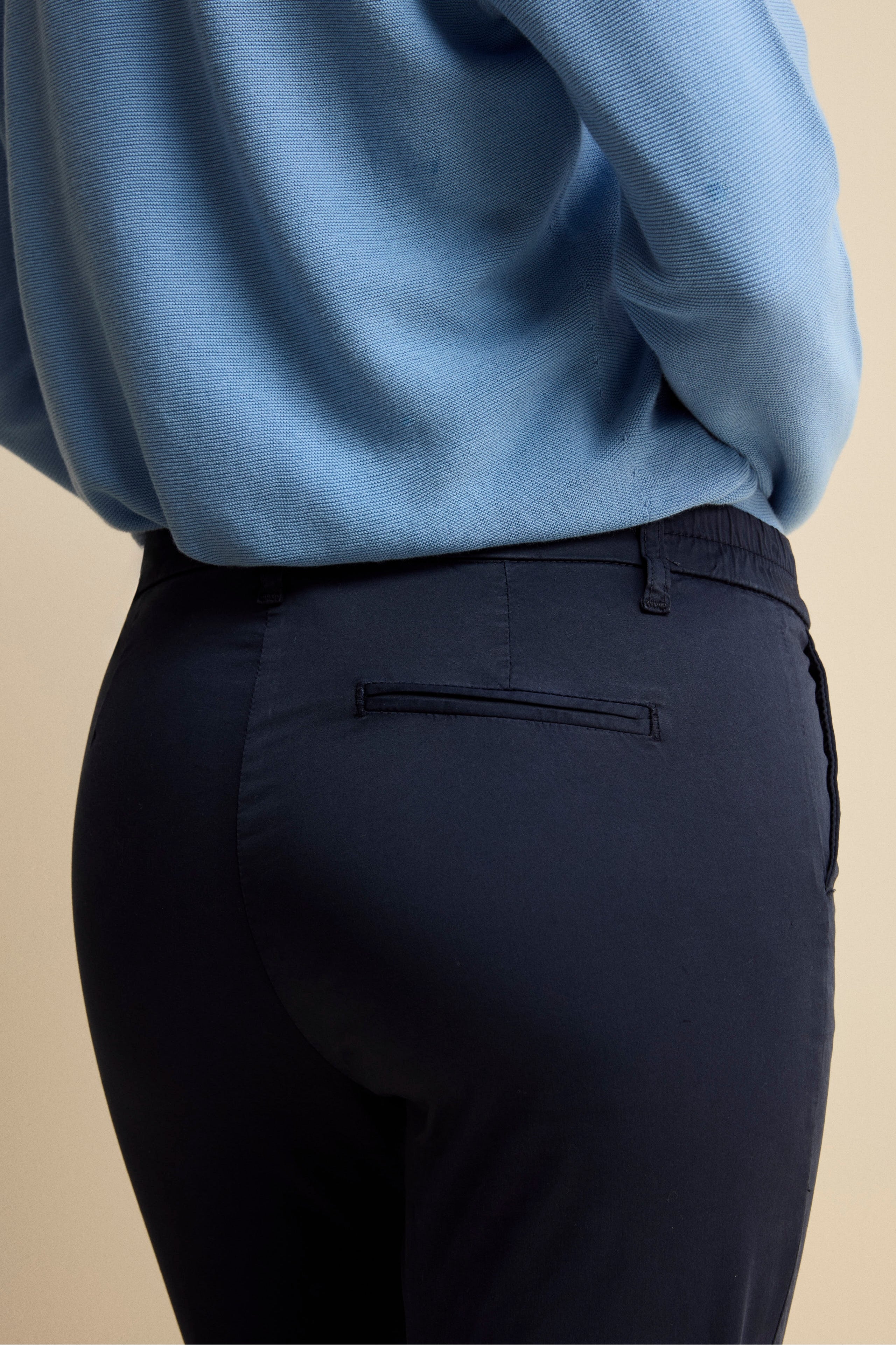 Pantalone Cropped in Cotone - BLU