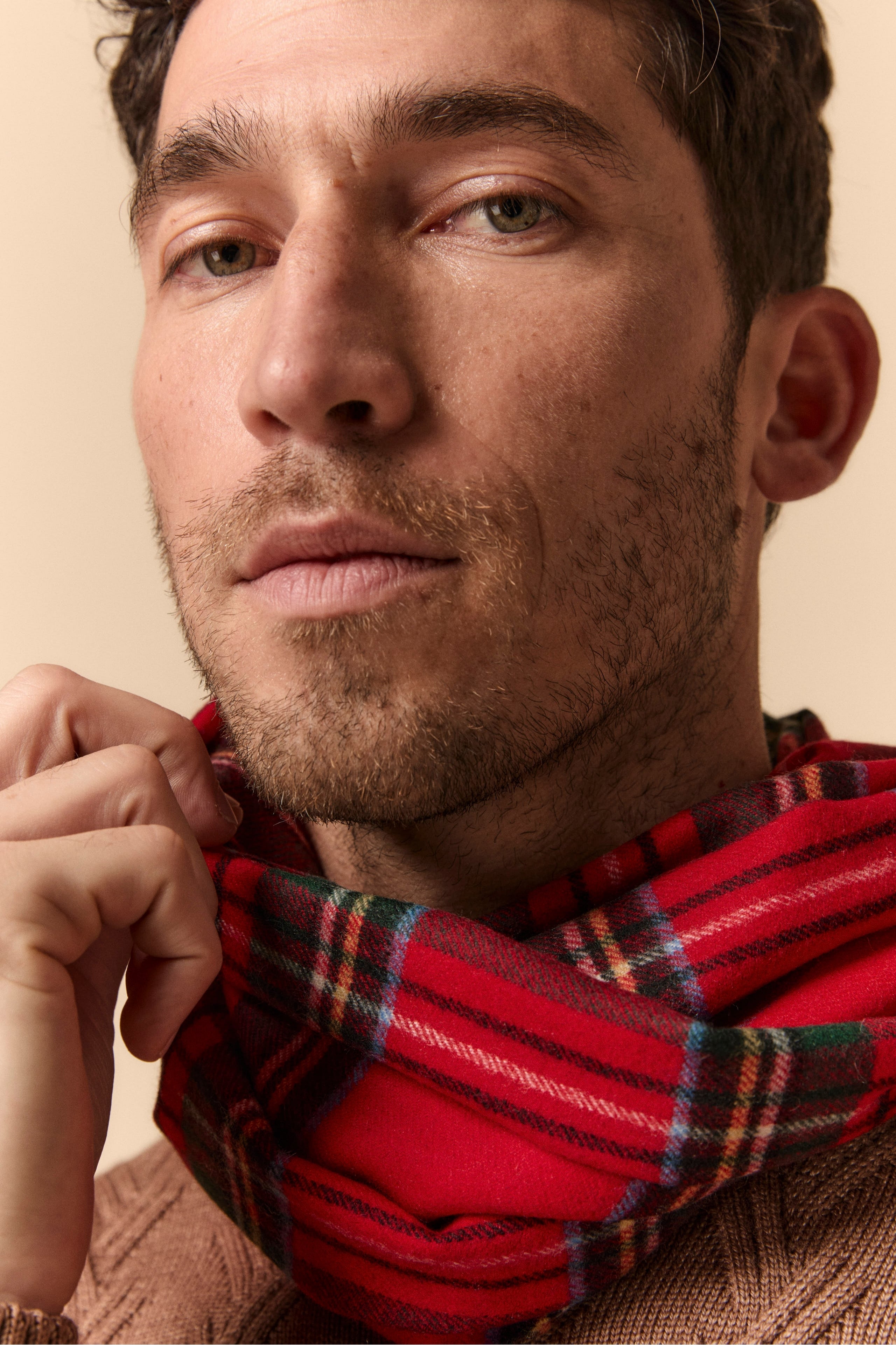 Sciarpa in Lana e Cashmere - SCOZZESE ROSSO