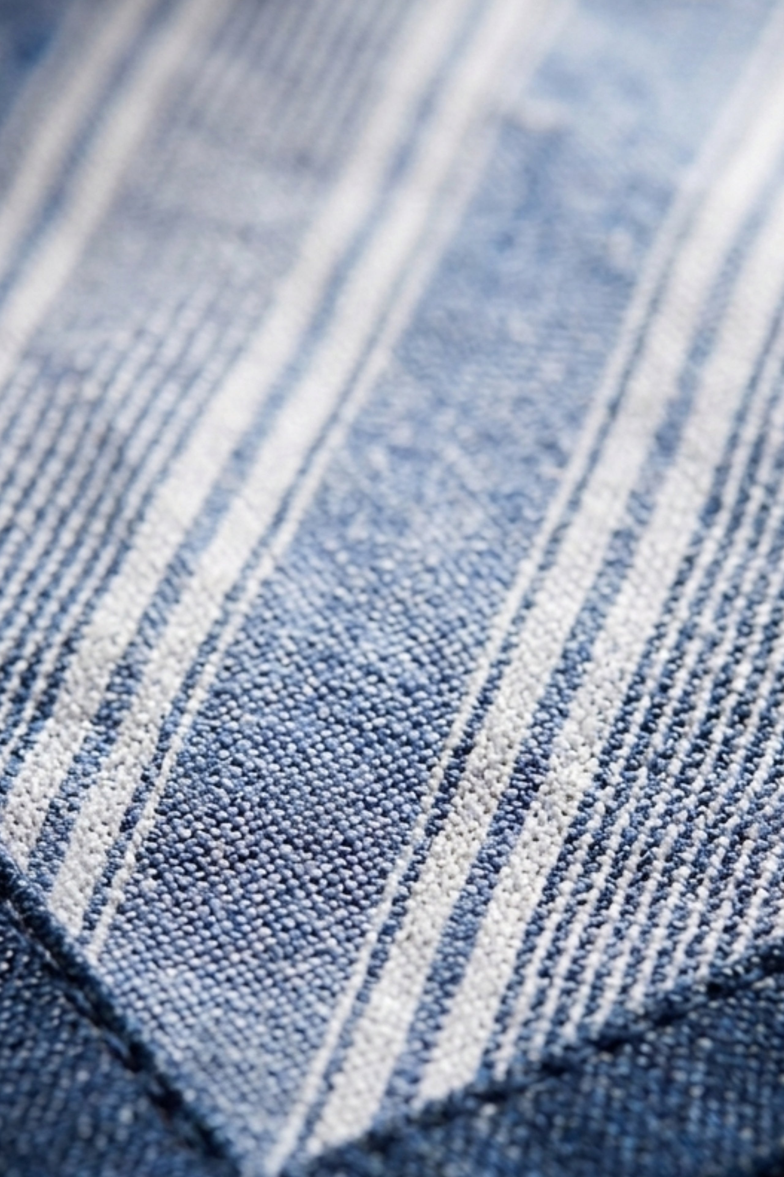 Foulard in Cotone a Righe - RIGATO AZZURRO/BLU