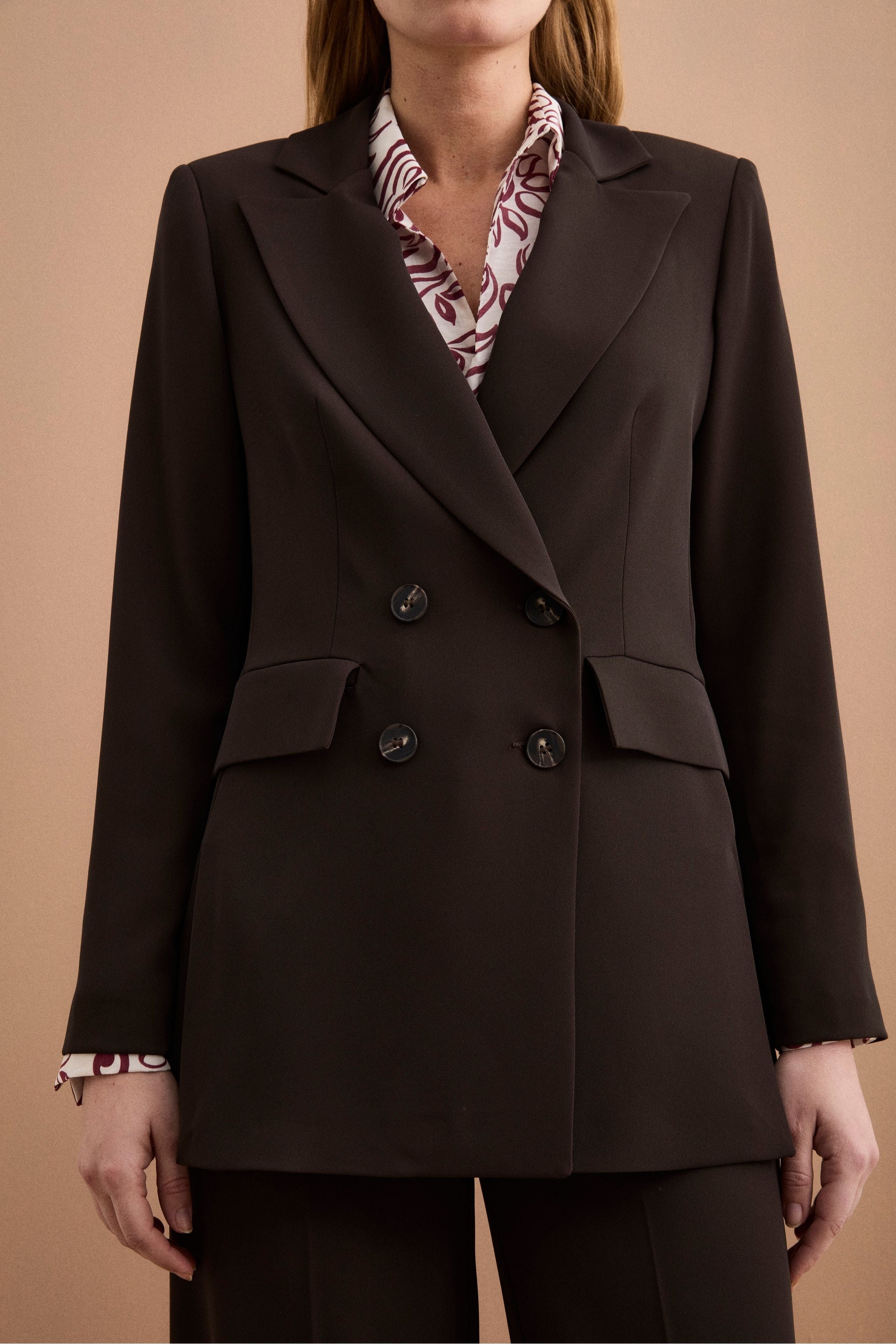 Blazer Doppiopetto Foderato in Cady - T.MORO