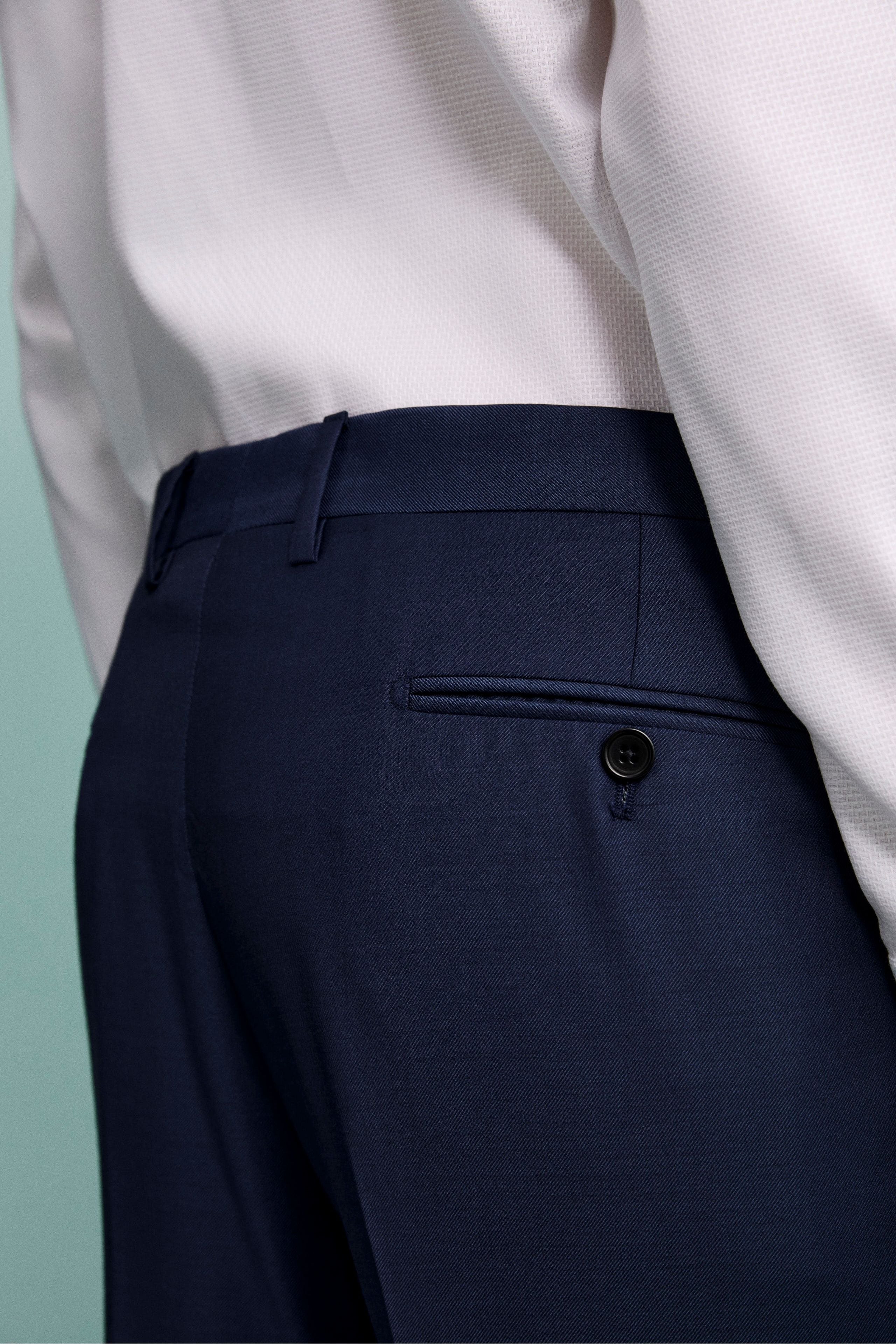 Pantalone da Cerimonia in Lana Vergine Drop 8 - BLU