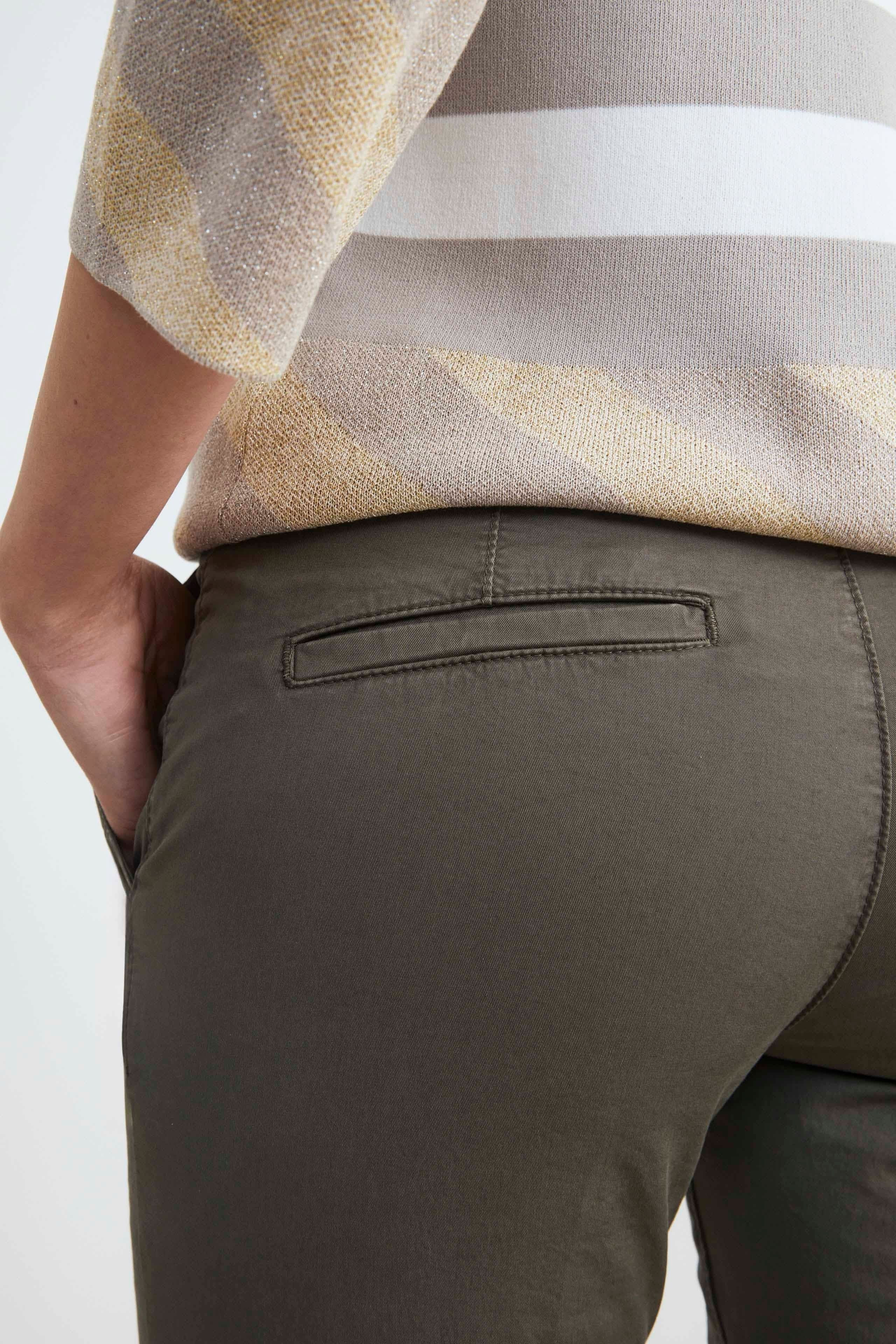 Pantalone chino - VERDE MILITARE