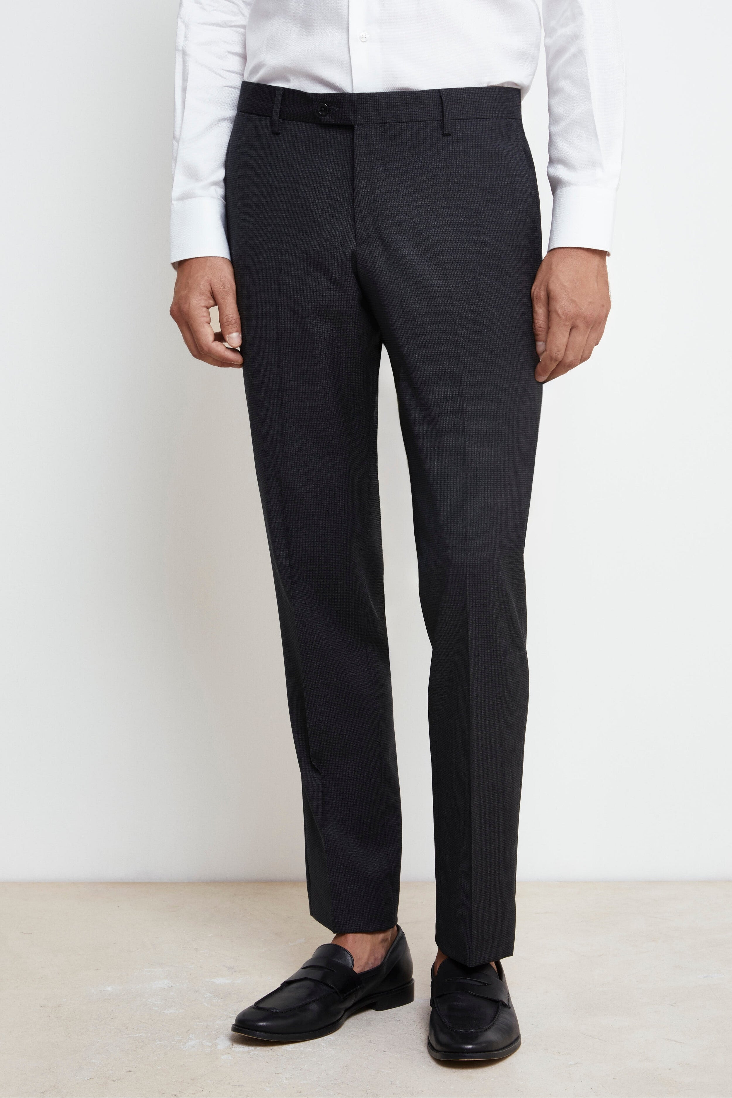 Abito microfantasia In Lana - P/P ANTRACITE