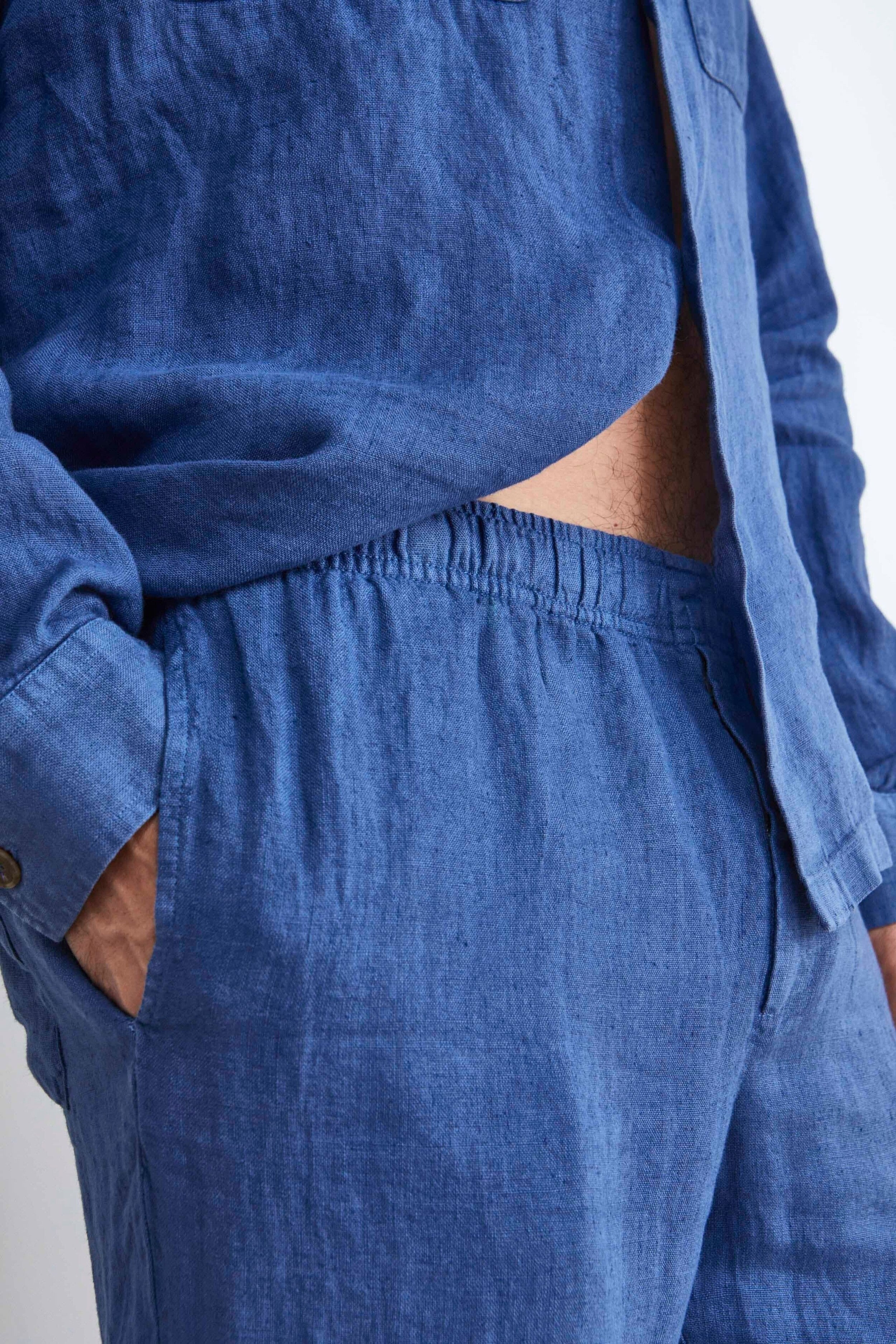 Pantalone in Lino con Coulisse - JEANS