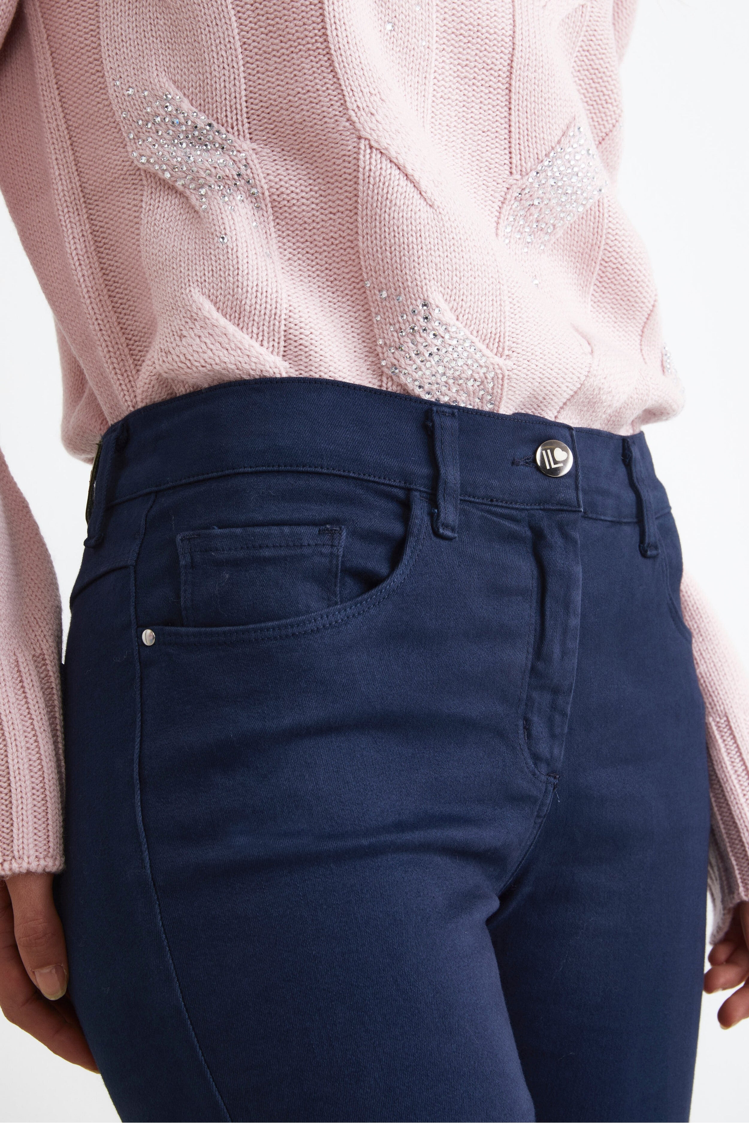 Pantalone Stretch Cinque Tasche - BLU