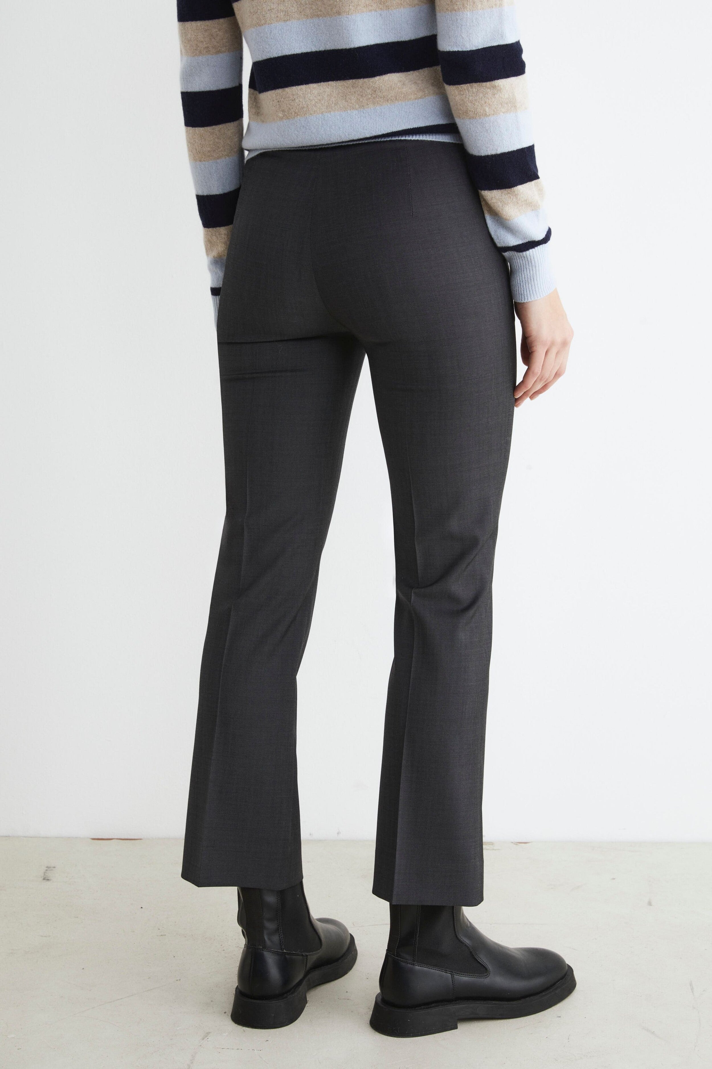 Pantalone elegante grigio da donna - GRIGIO