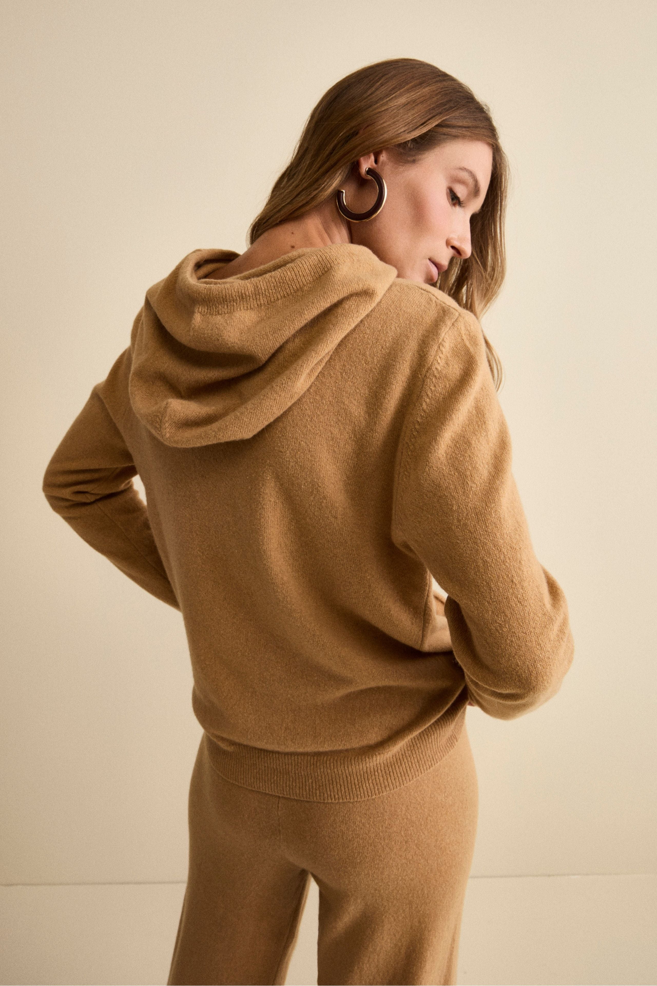 Tuta in cashmere - CAMMELLO
