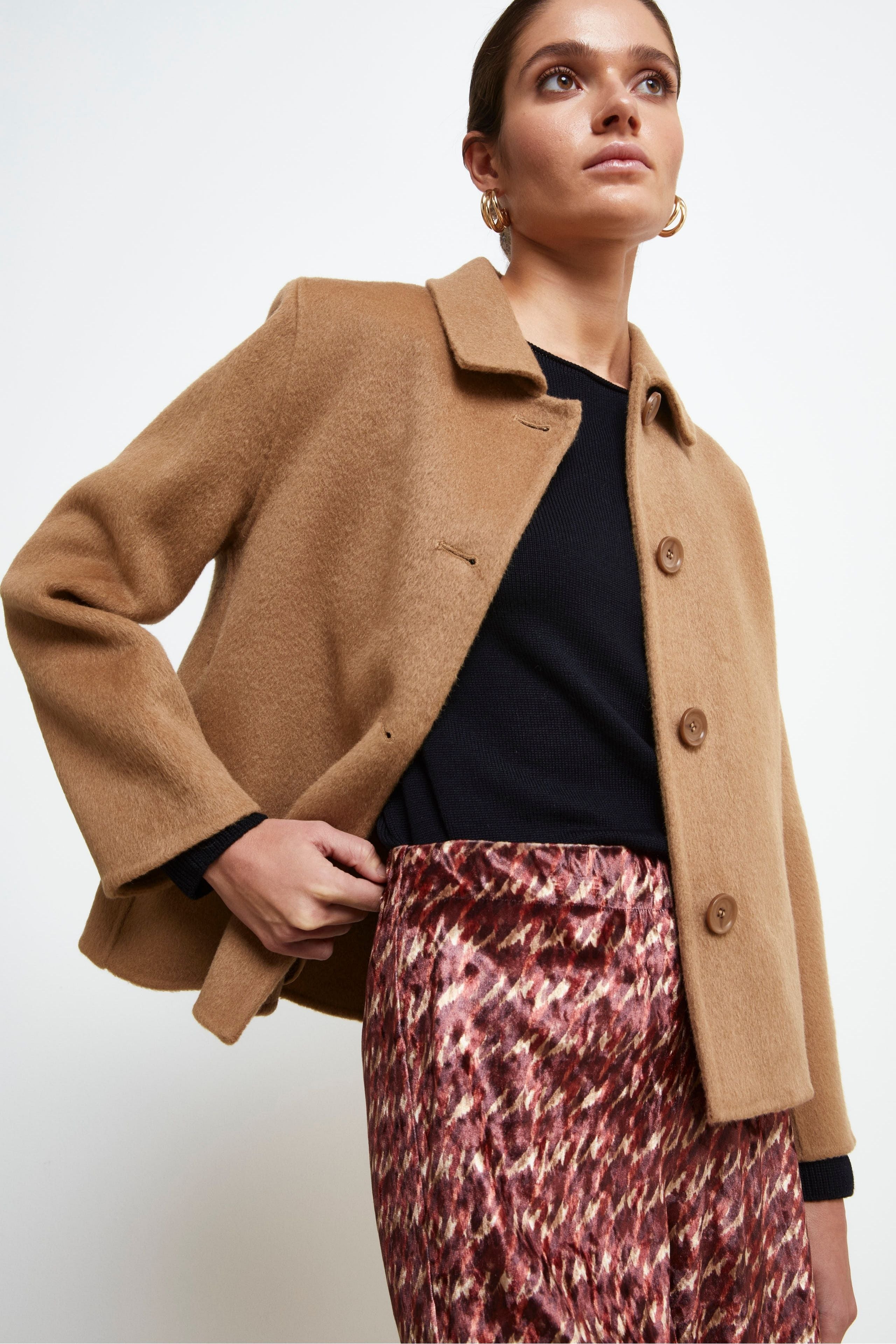 Pantalone Palazzo in Velluto - FANT. BORDEAUX