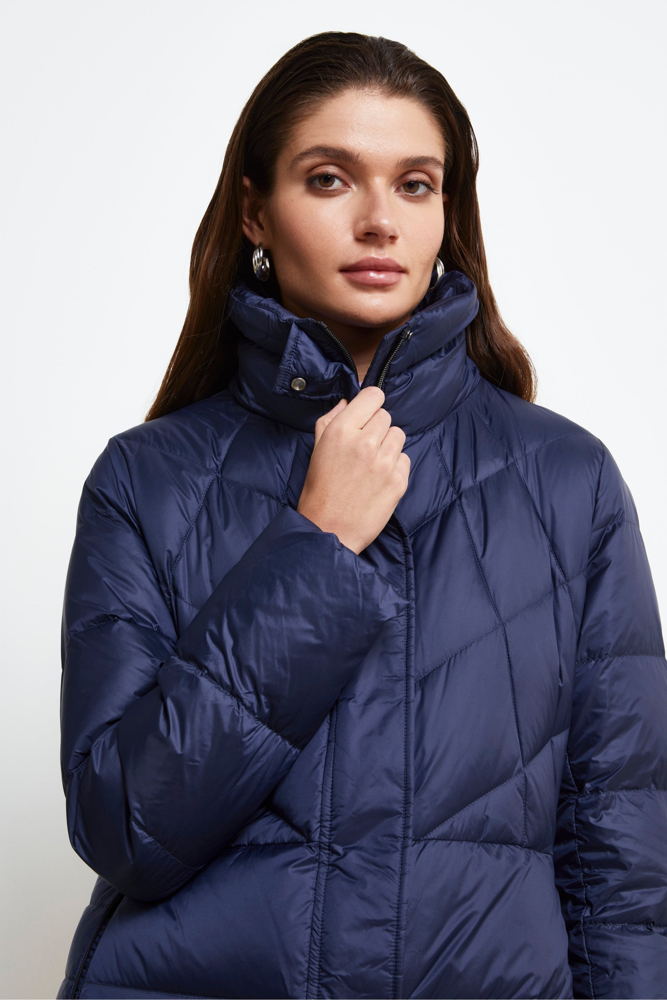 Giaccone Midi Imbottito - BLU