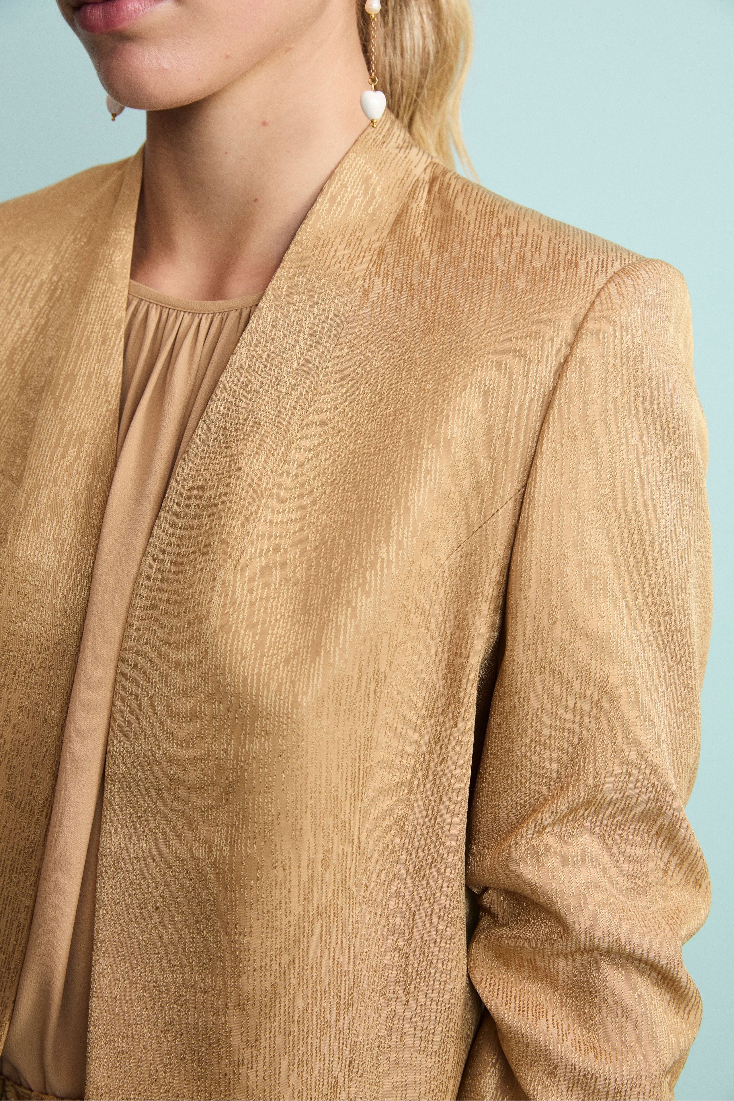 Bolero Jacquard Elegante da Cerimonia - ORO