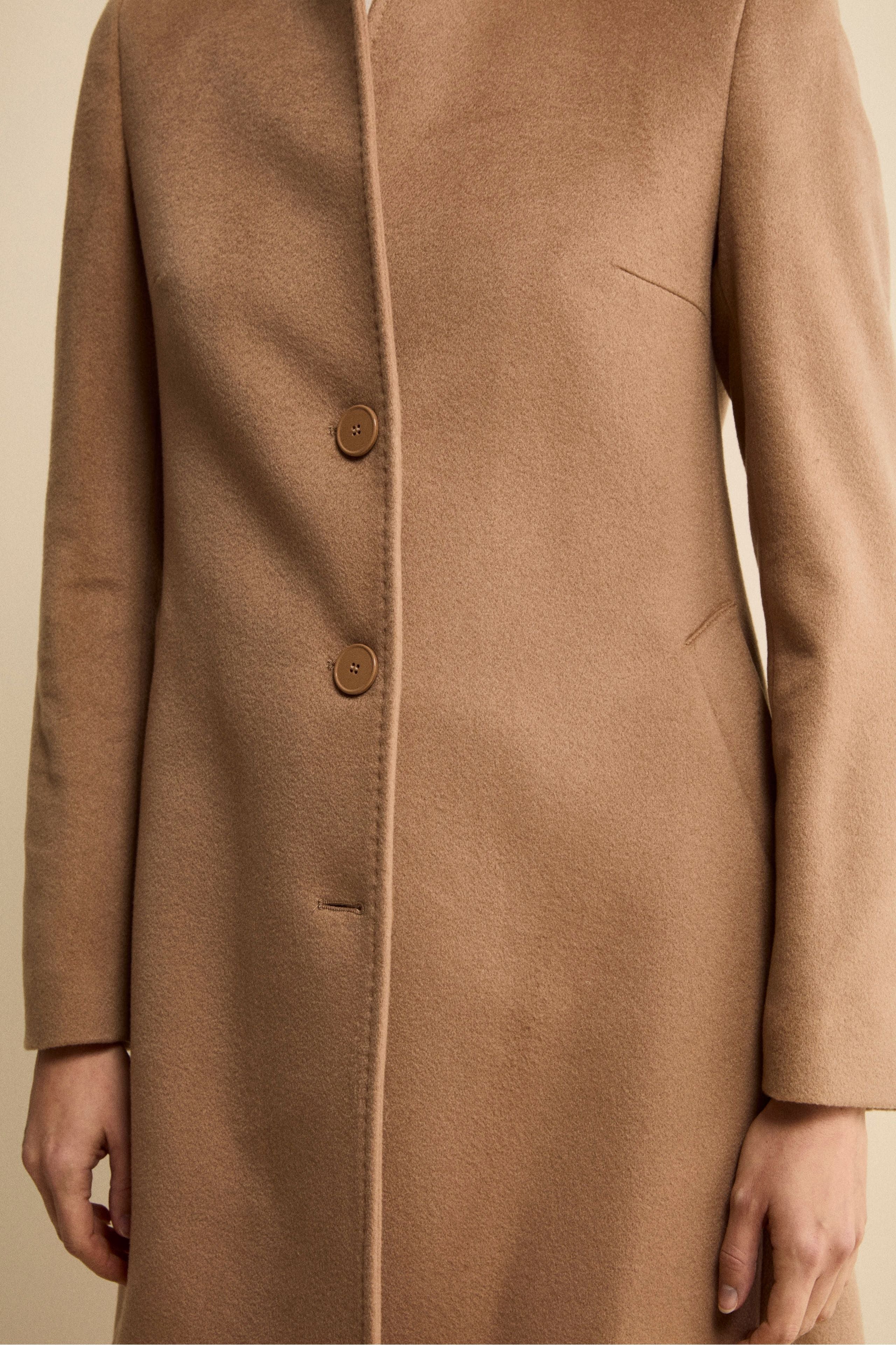 Cappotto in cashmere da donna - CAMMELLO