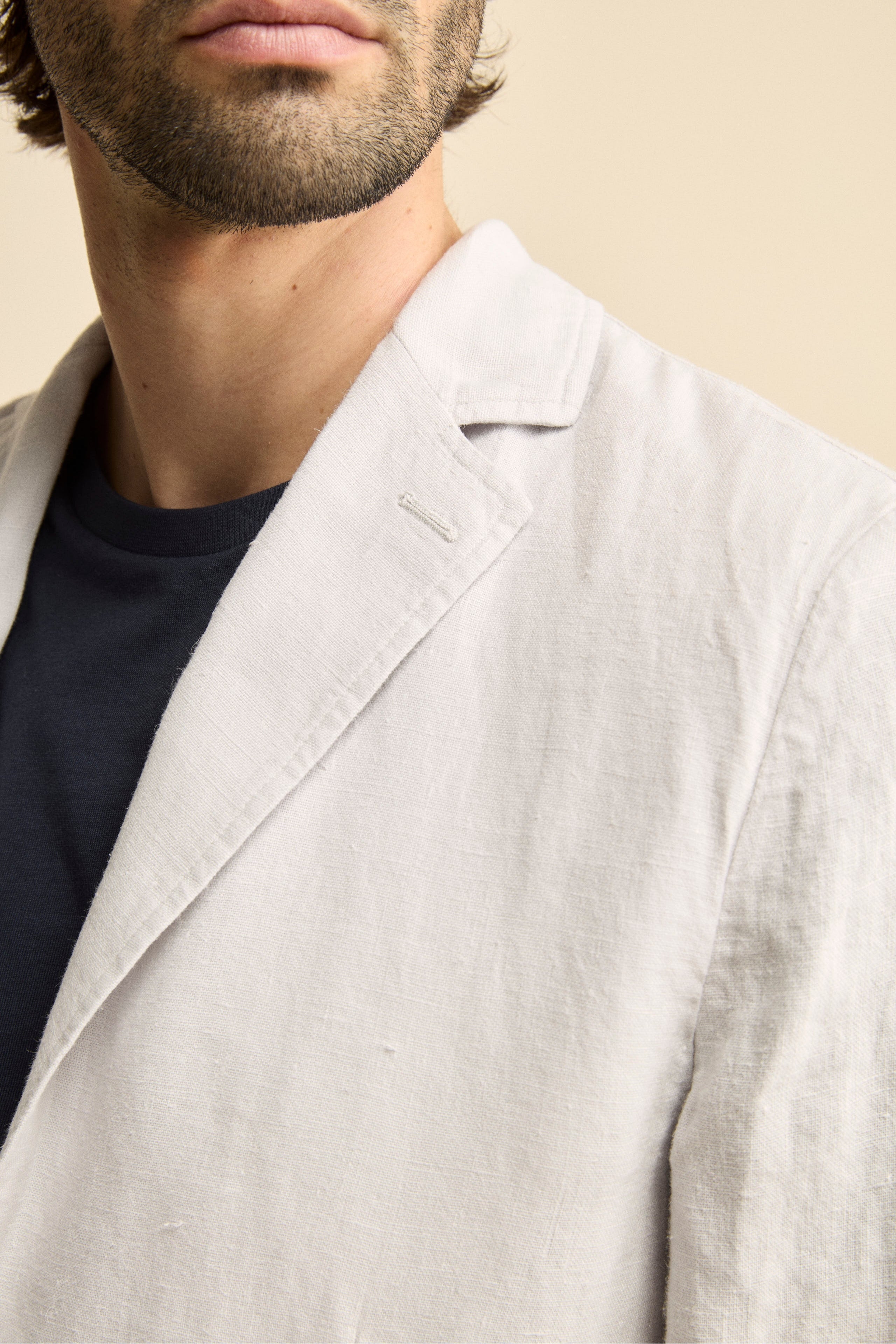 Giacca Bianca in Lino - GHIACCIO