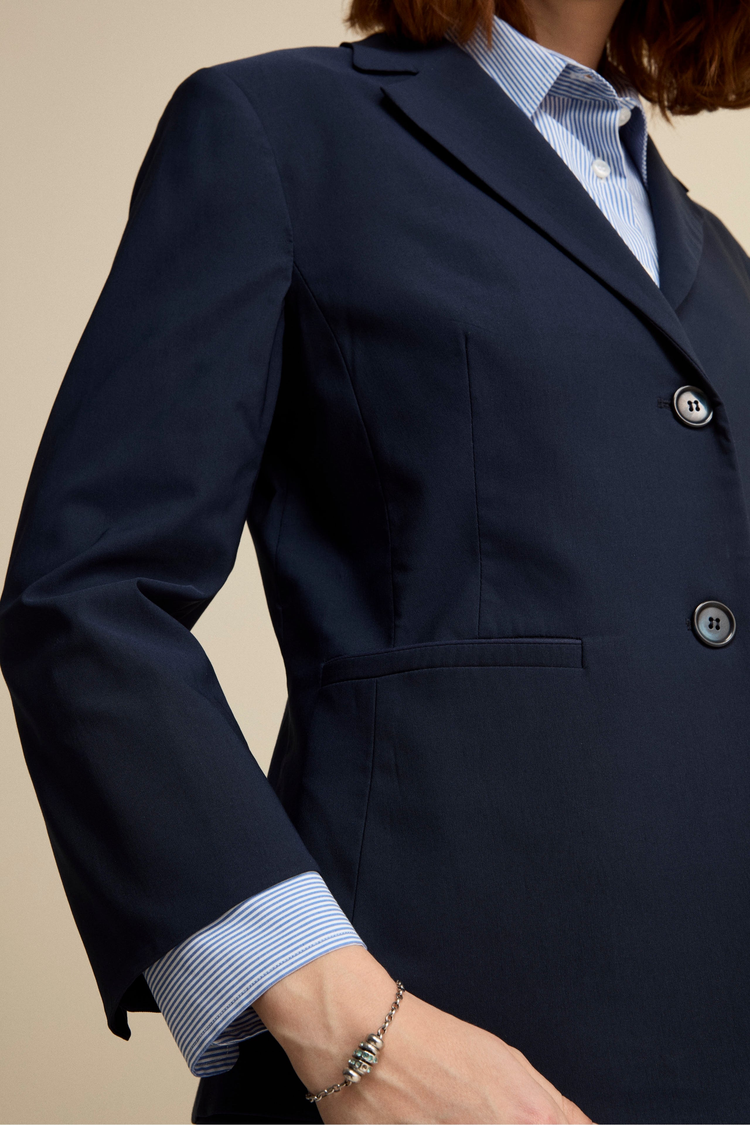 Giacca Basic in Bengalina - BLU