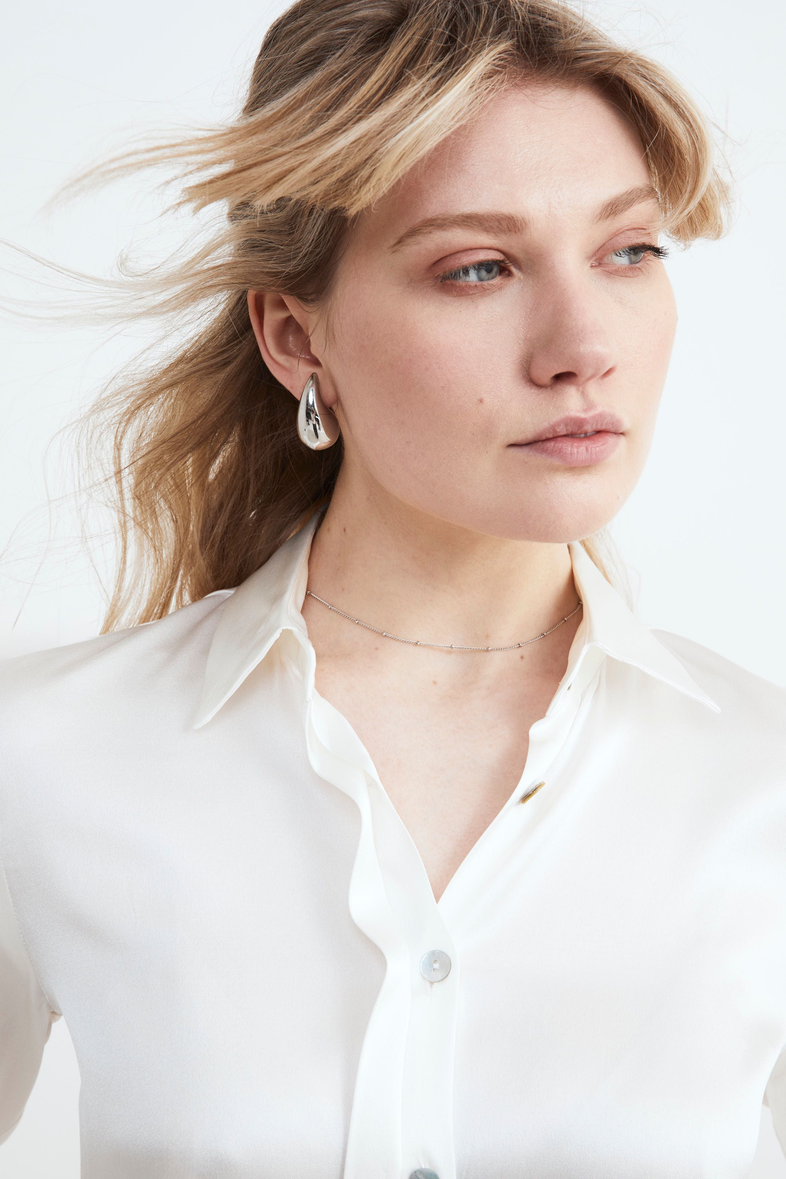 Camicia in seta - PANNA