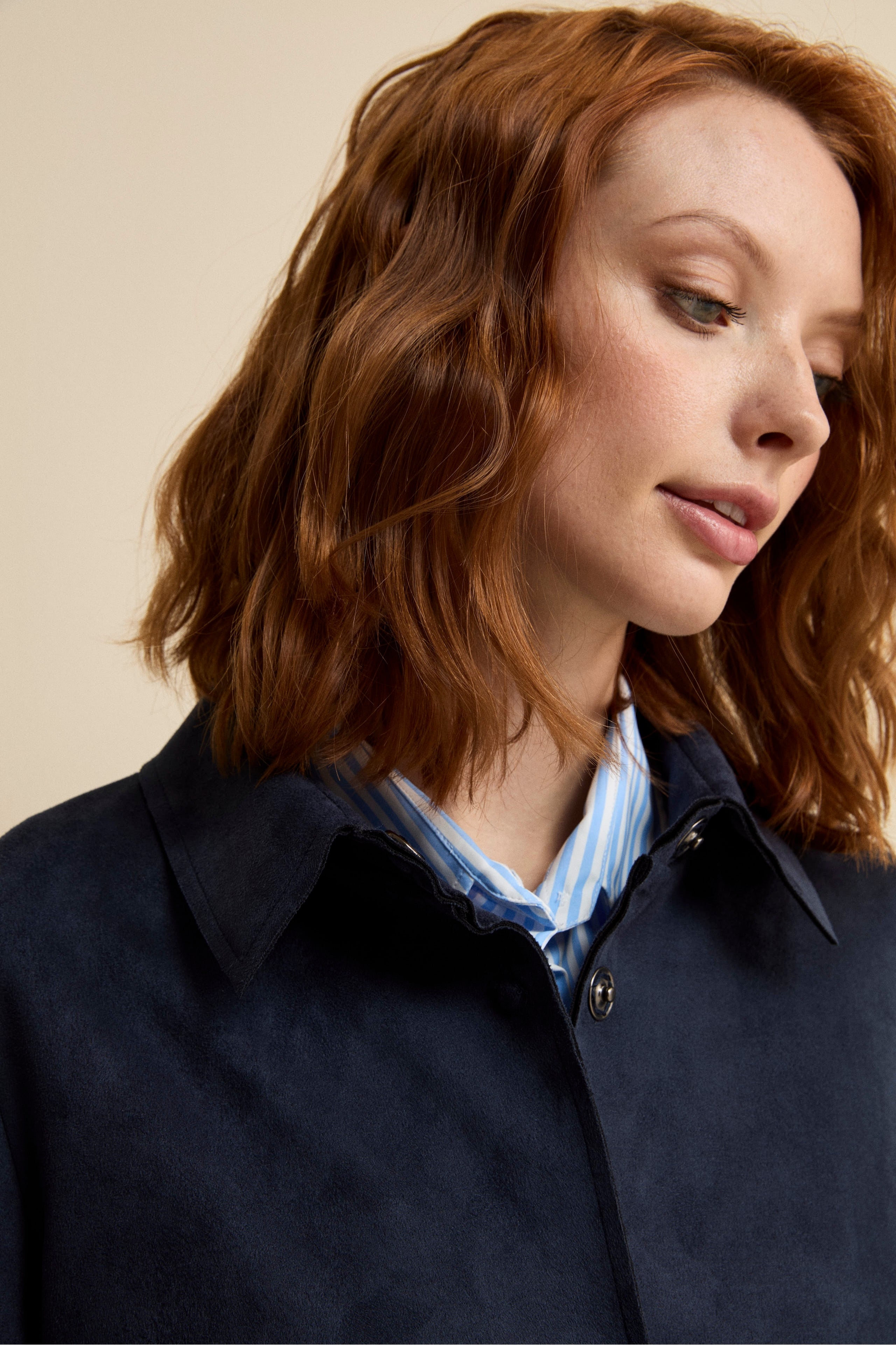 Spolverino Midi Sfoderato - BLU