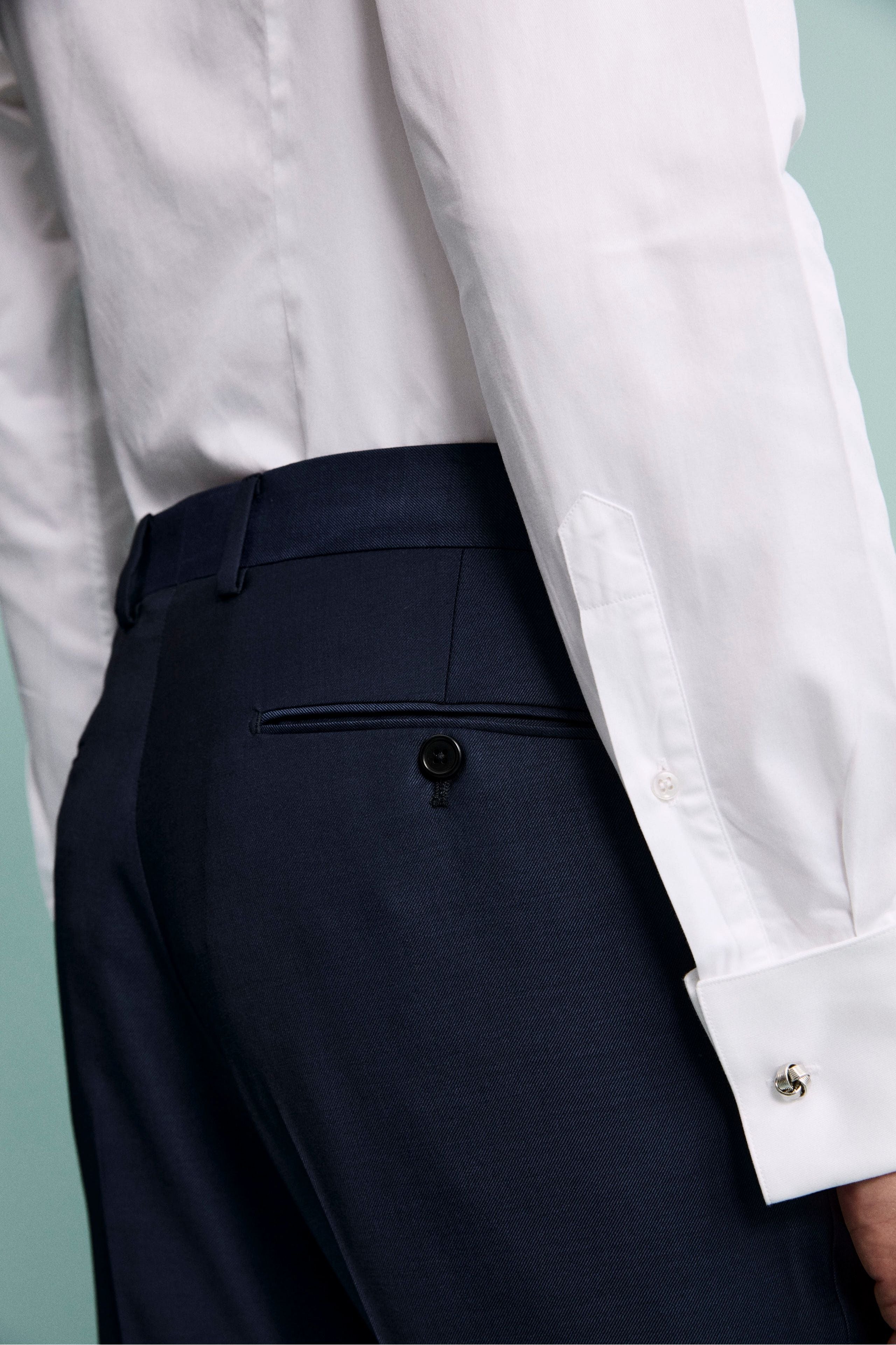 Pantalone elegante drop 4 - BLU