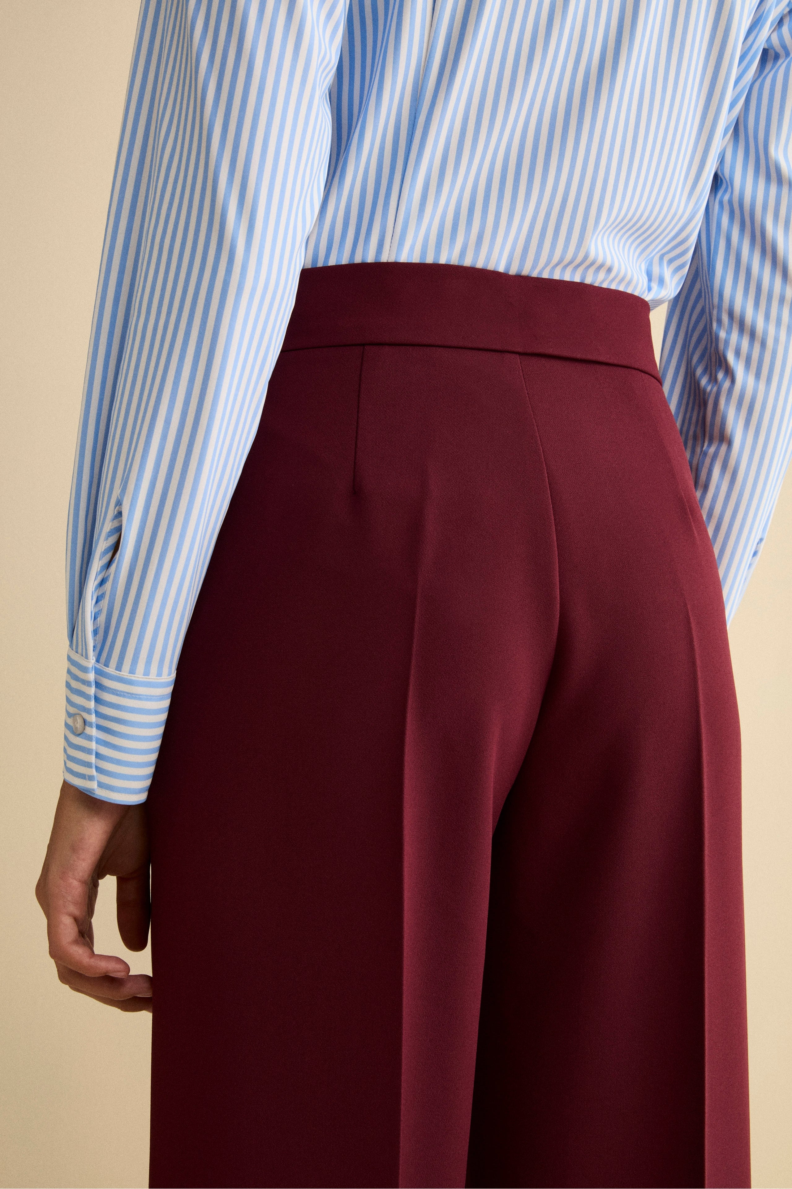 Pantalone Bistretch a Gamba Larga - BORDEAUX
