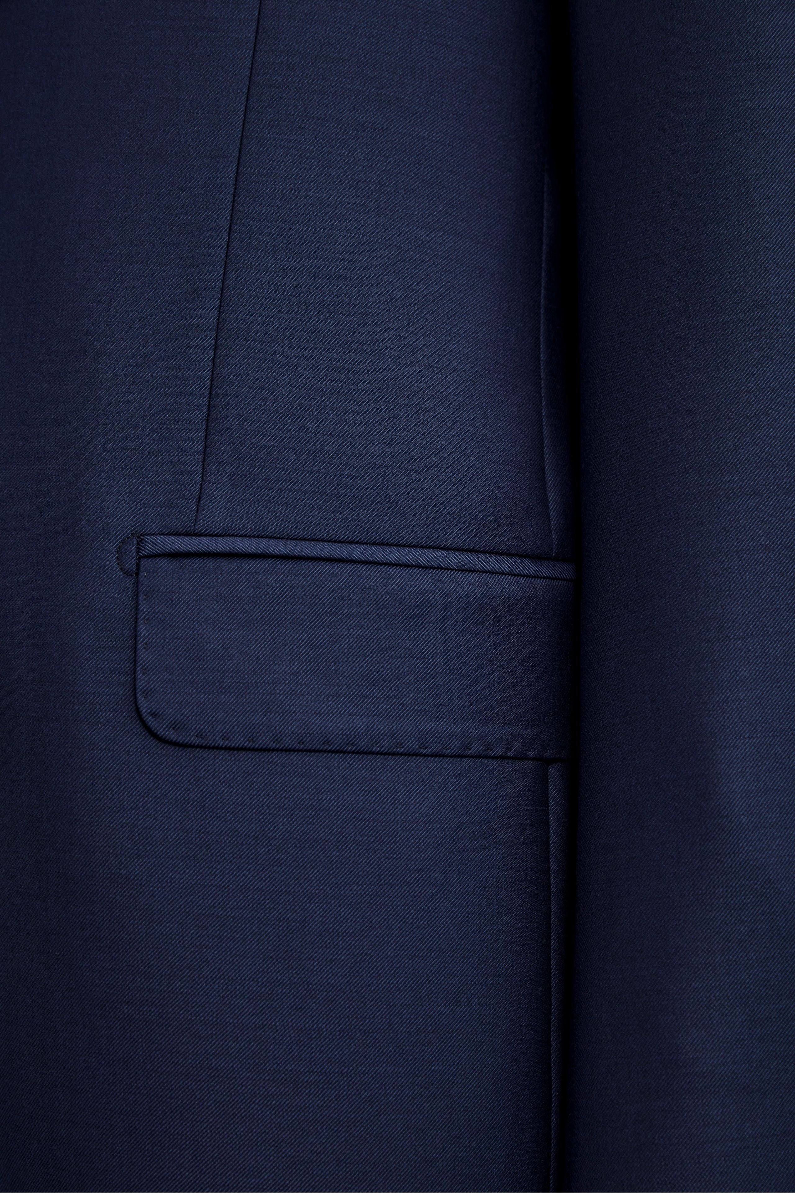 Giacca da Cerimonia in Lana Vergine Drop 8 - BLU