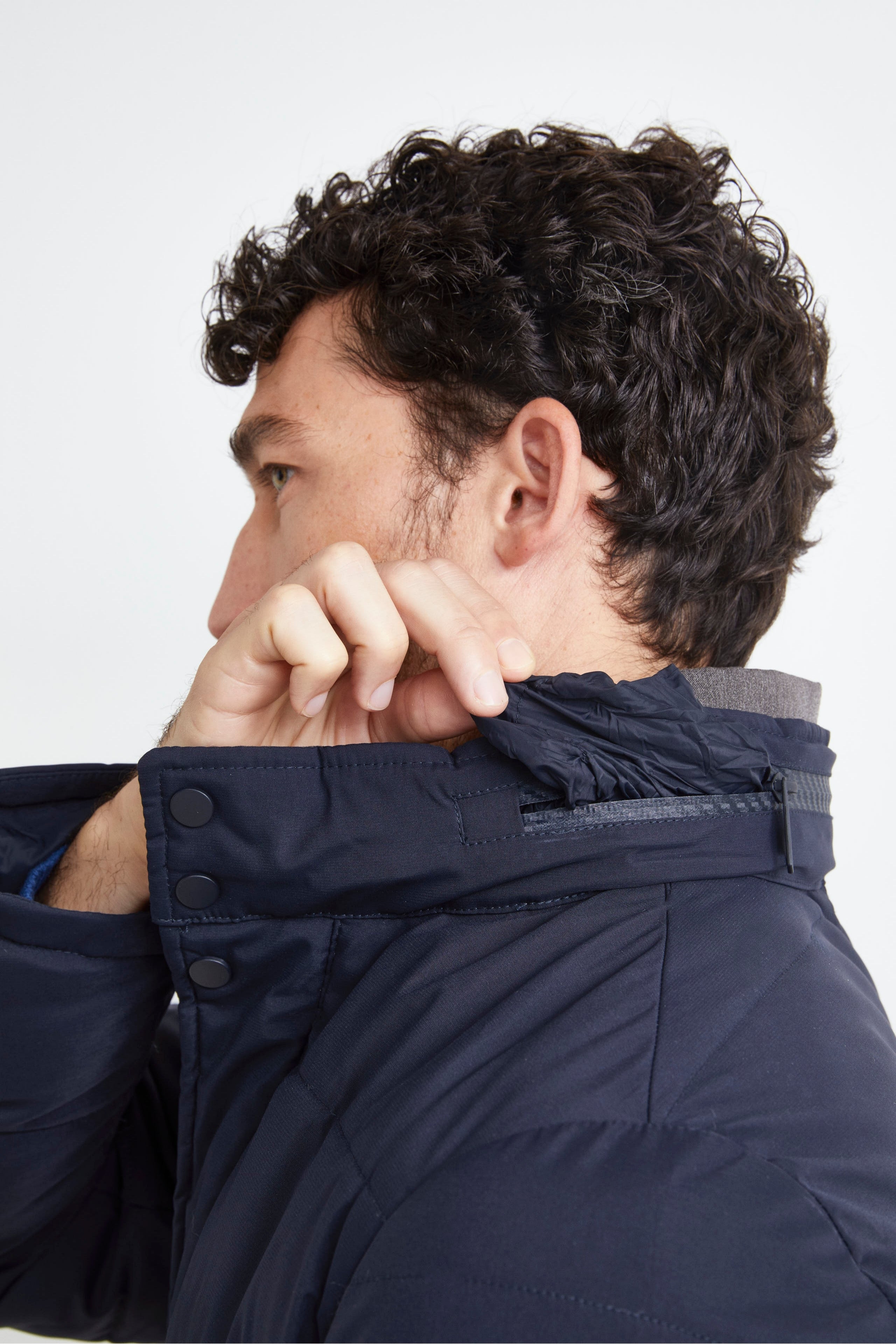 Giaccone Lungo Trapuntato - BLU