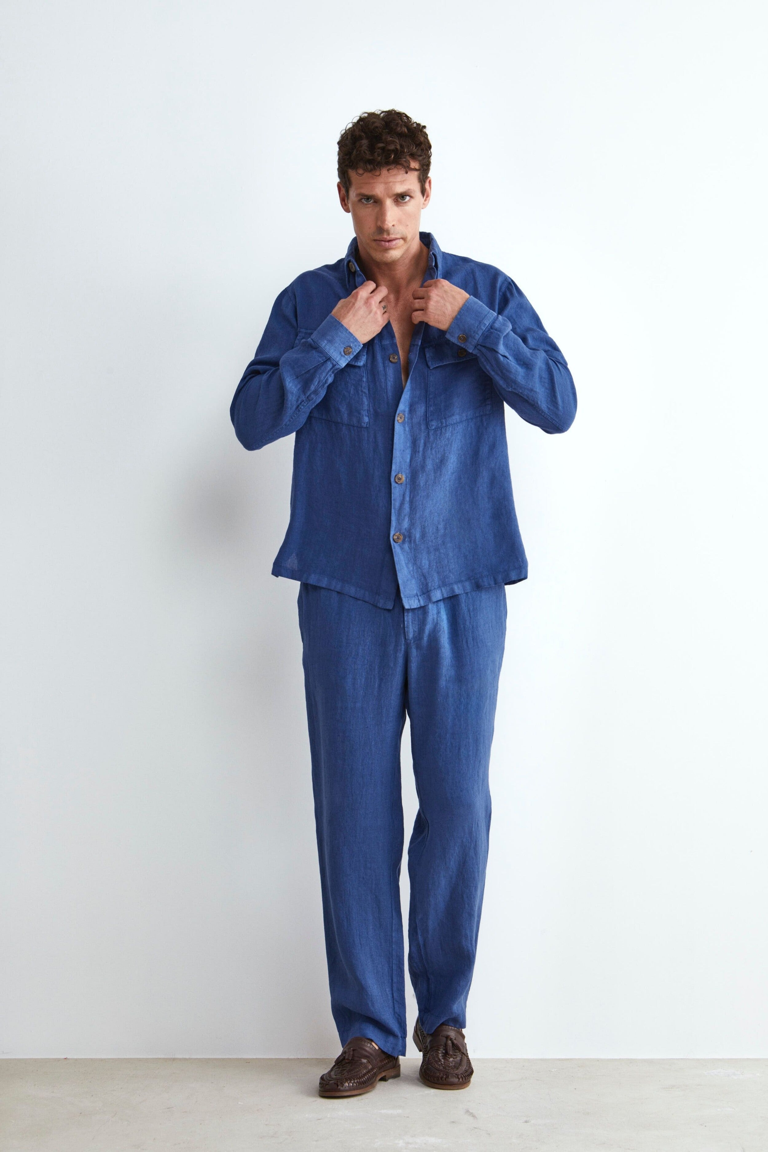 Pantalone in Lino con Coulisse - JEANS