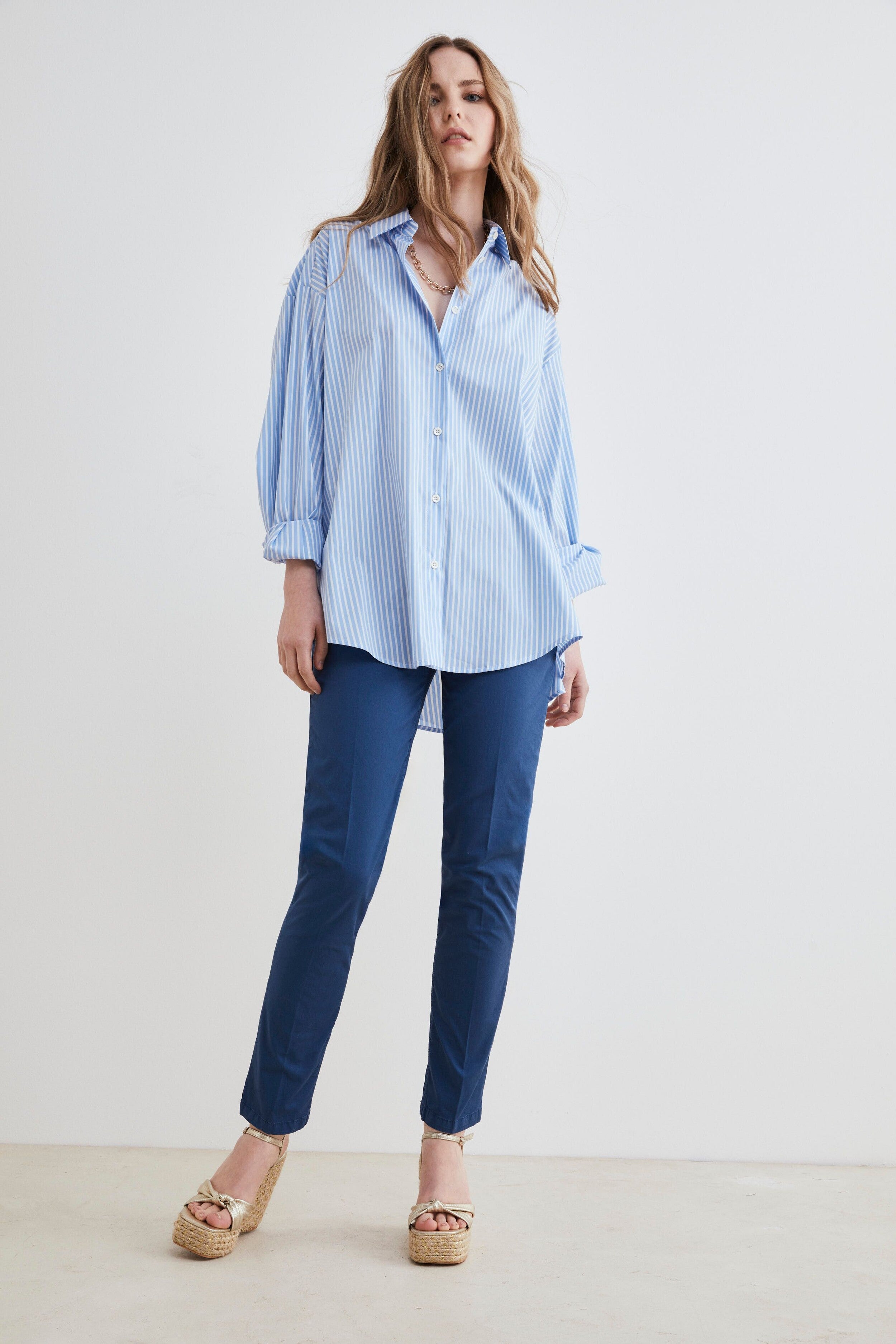 Pantalone chino - BLU APERTO