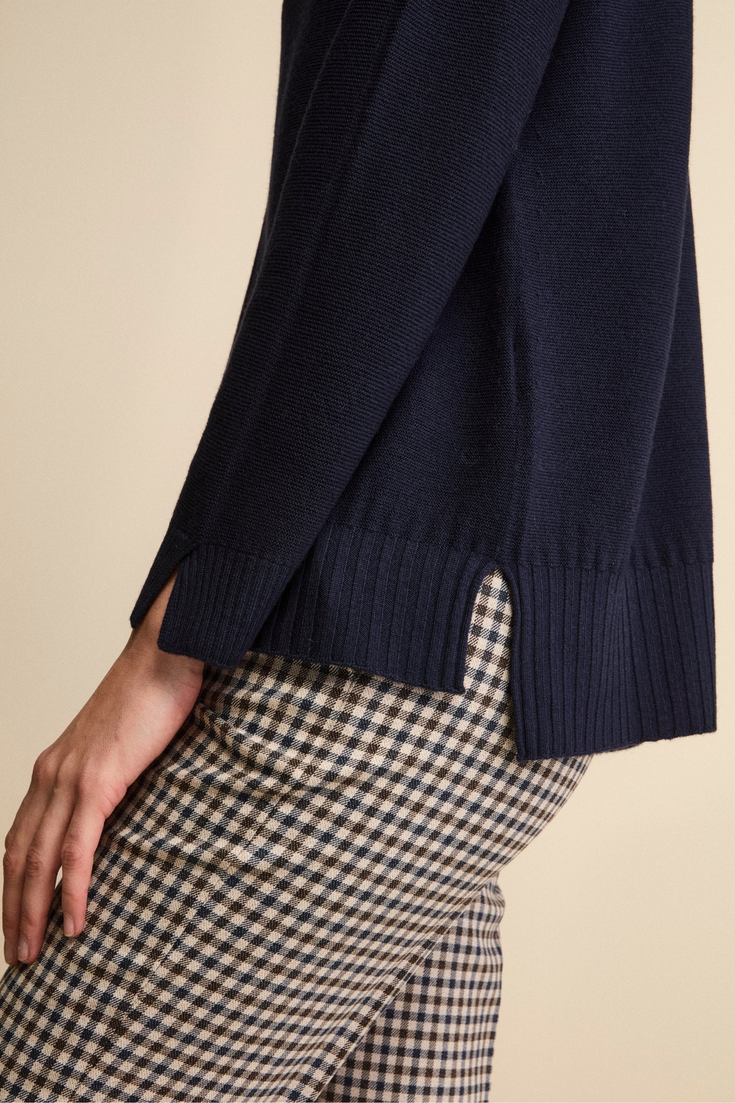 Dolcevita Links in Lana Merino - BLU