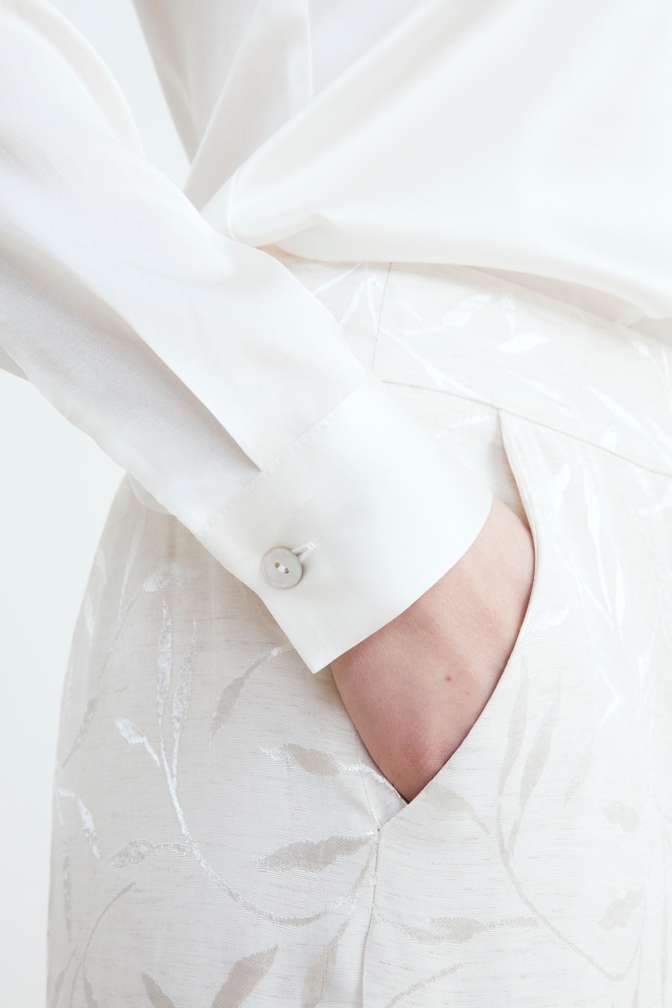 Camicia in seta - PANNA