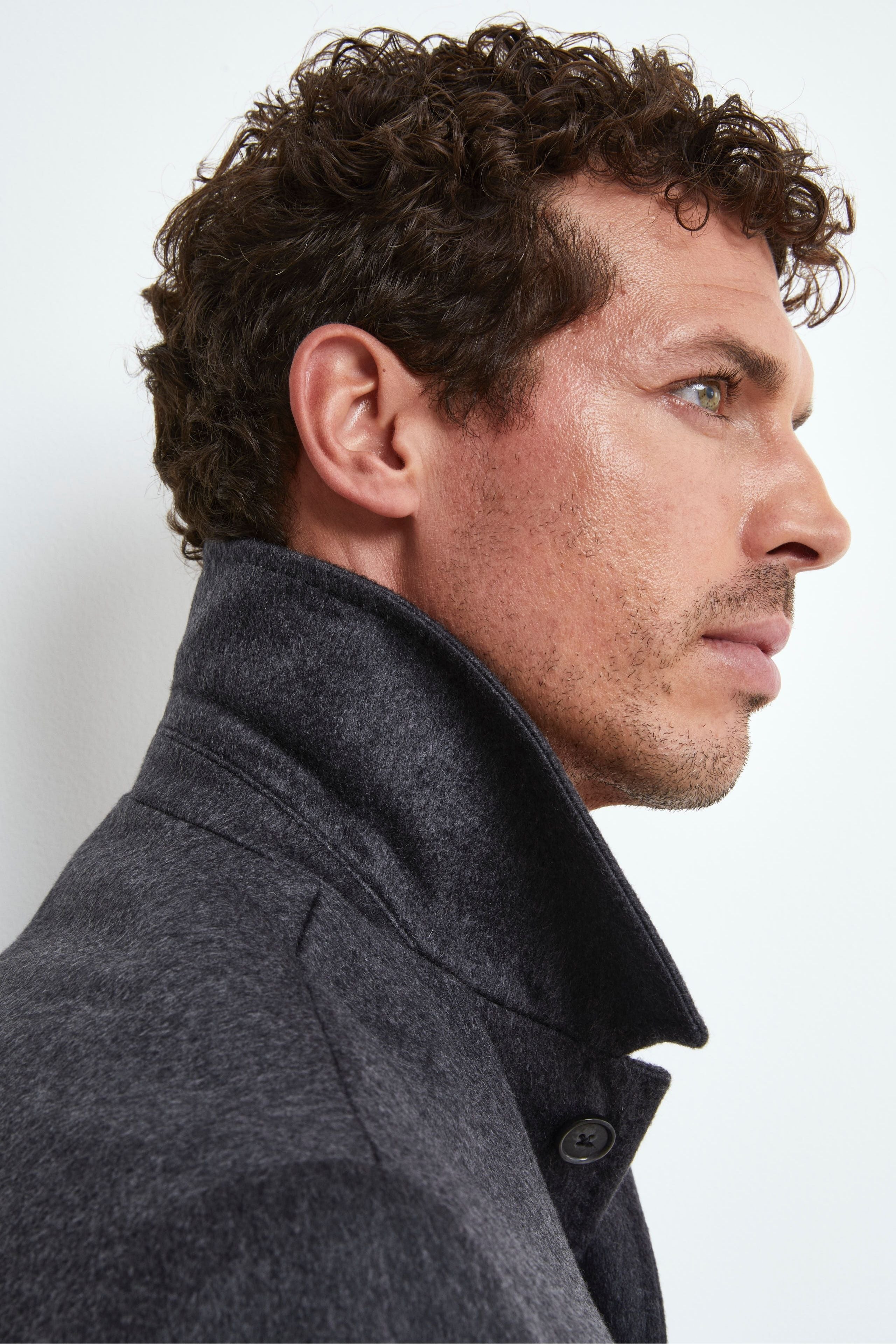 Cappotto Foderato in Cashmere - GRIGIO