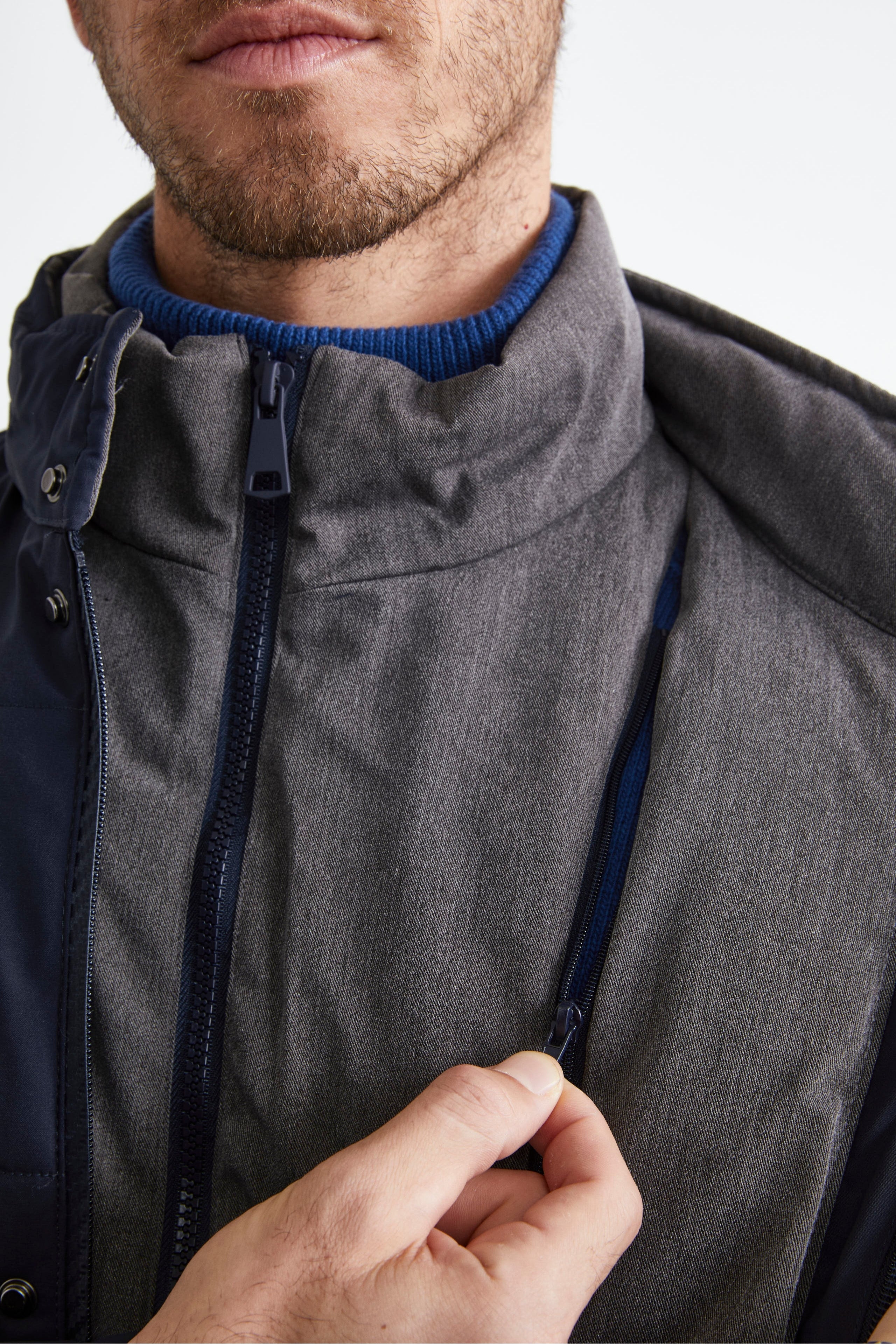 Giaccone Lungo Trapuntato - BLU