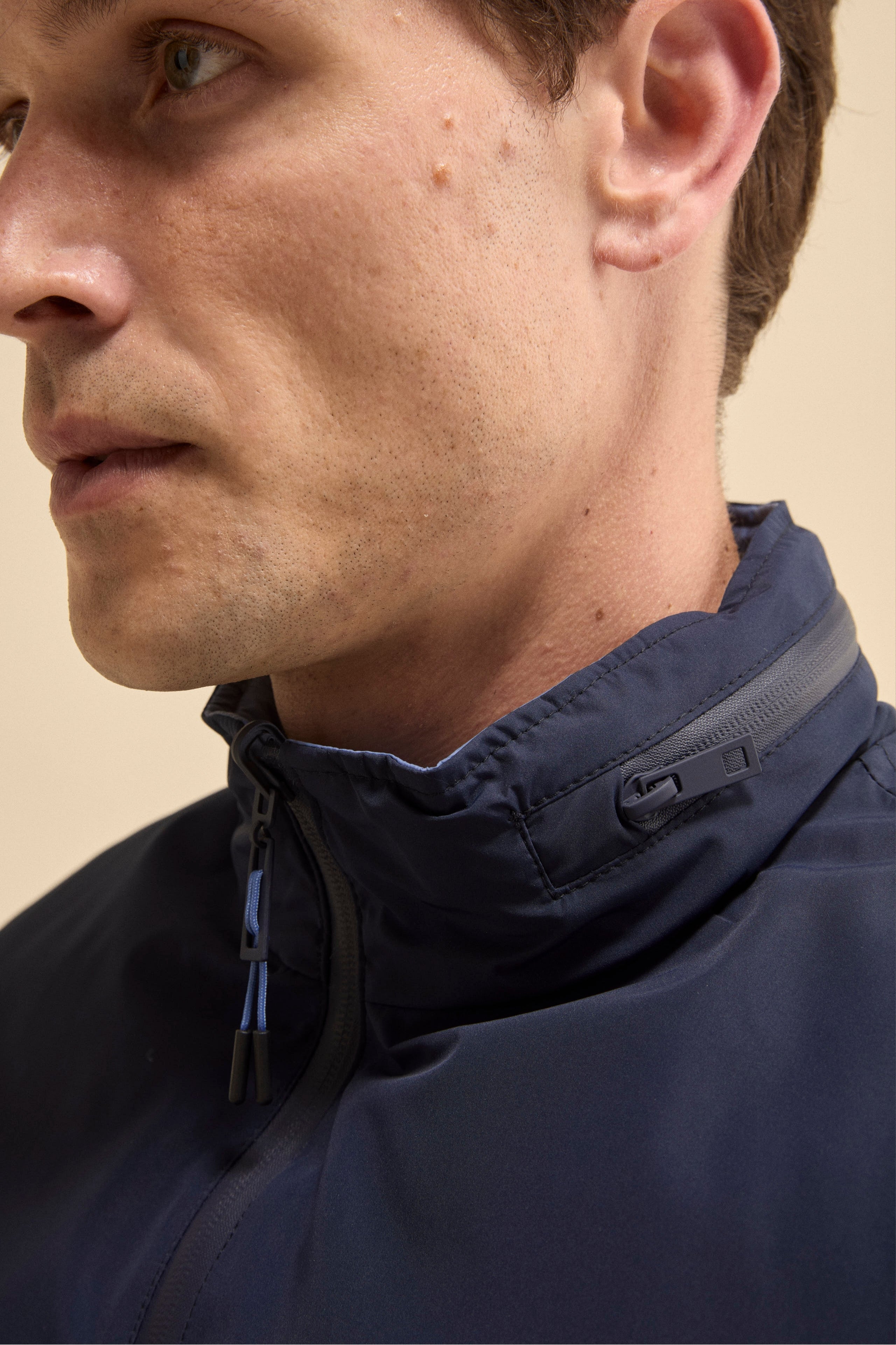 Gilet Reversibile Imbottito con Zip - BLU