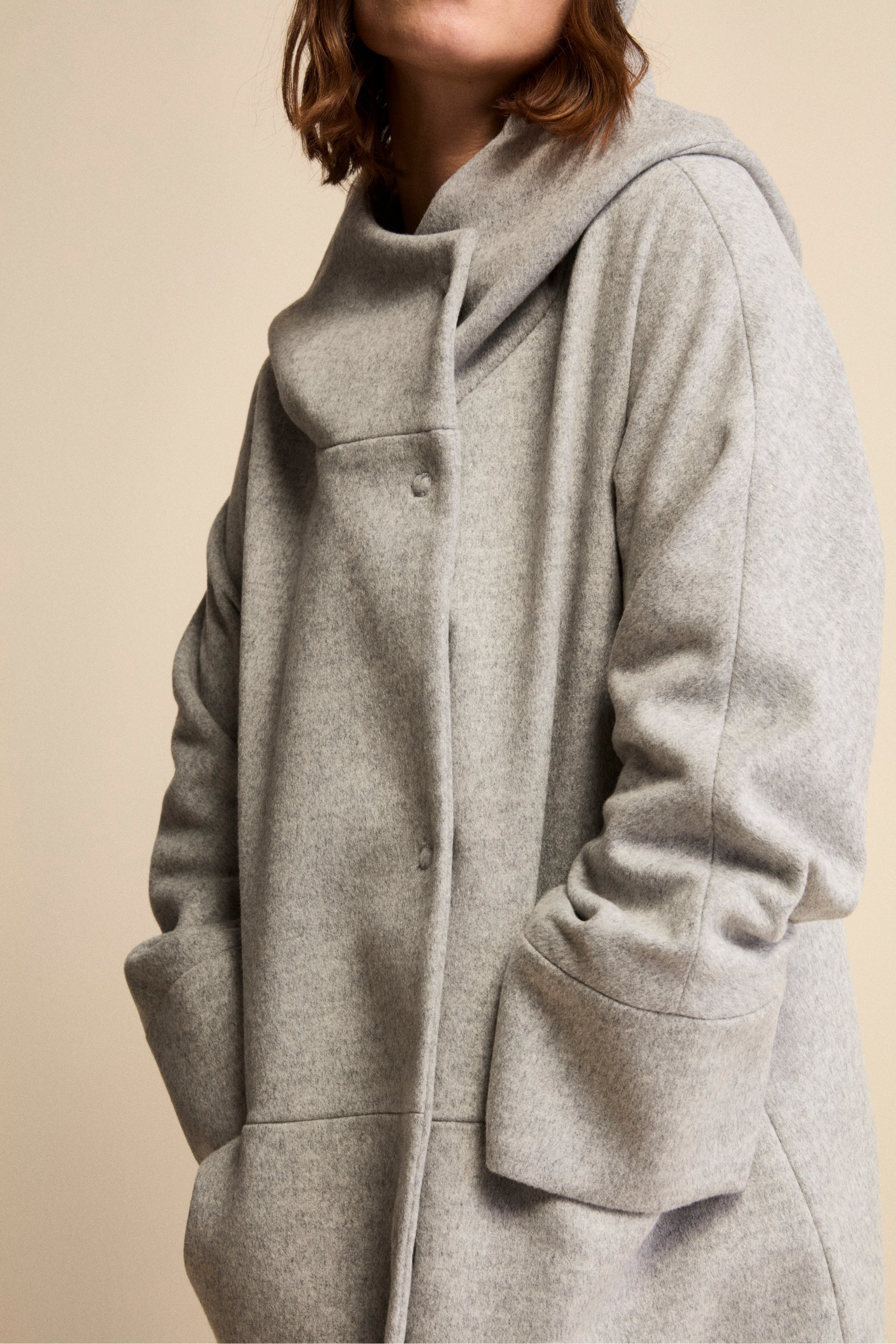 Cappotto corto in lana e cashmere - PERLA