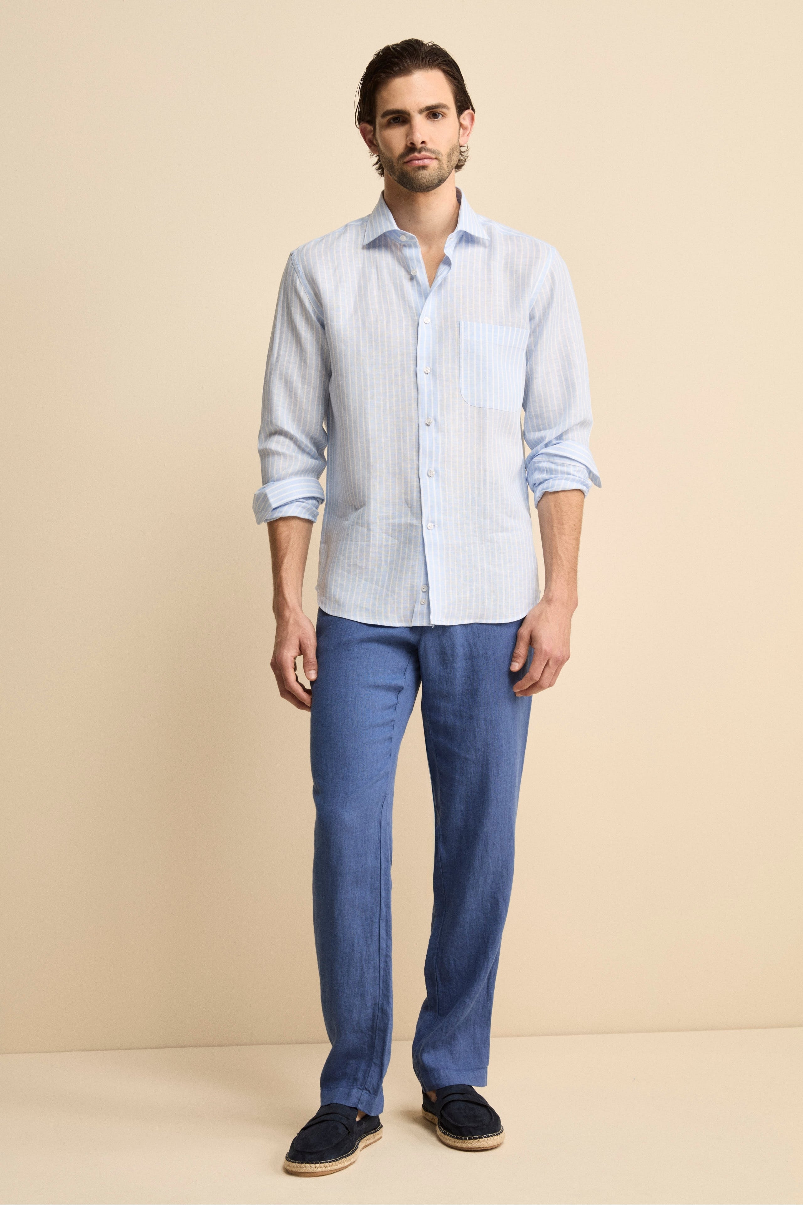 Pantalone Morbido in Lino - JEANS