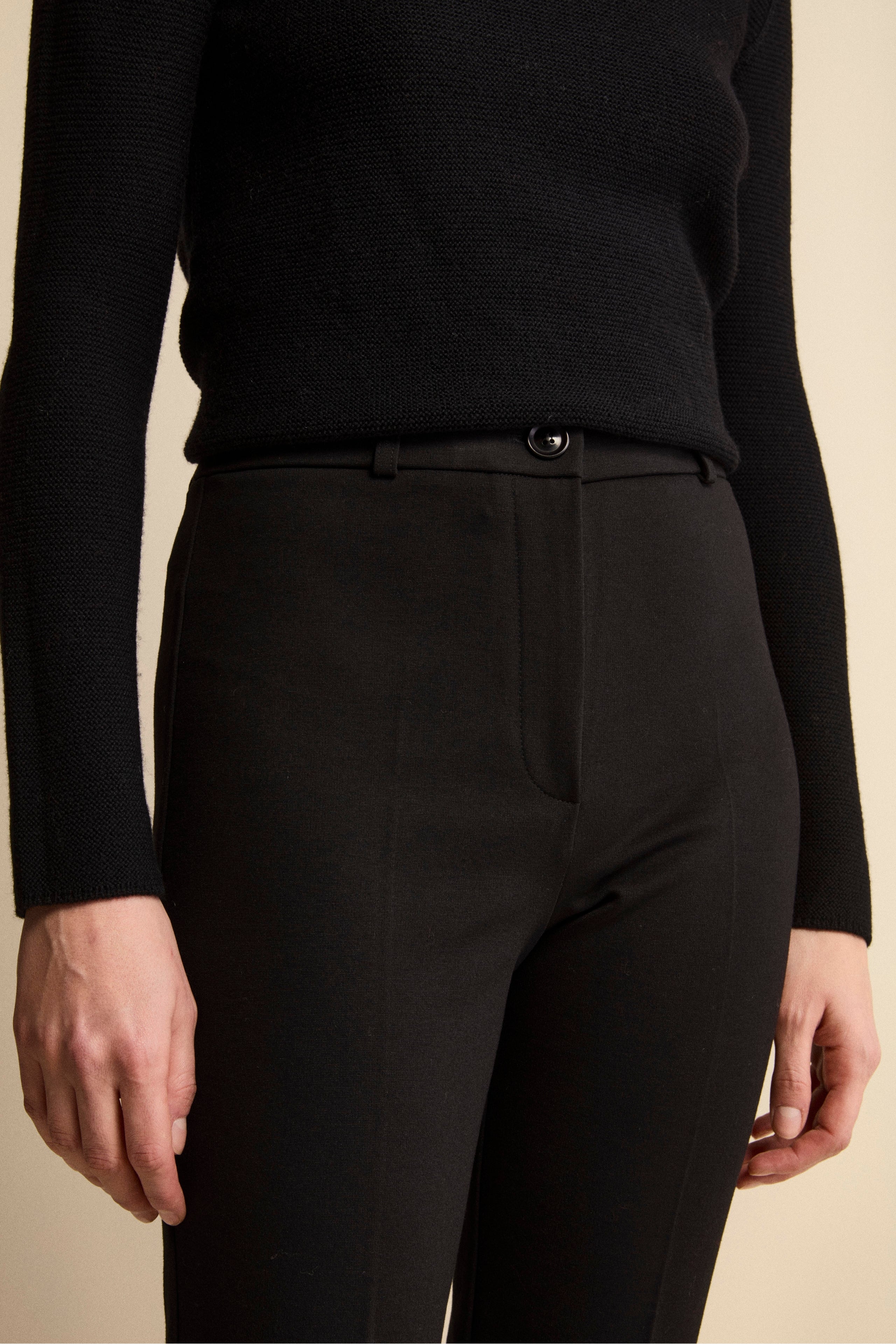 Pantalone a sigaretta - NERO