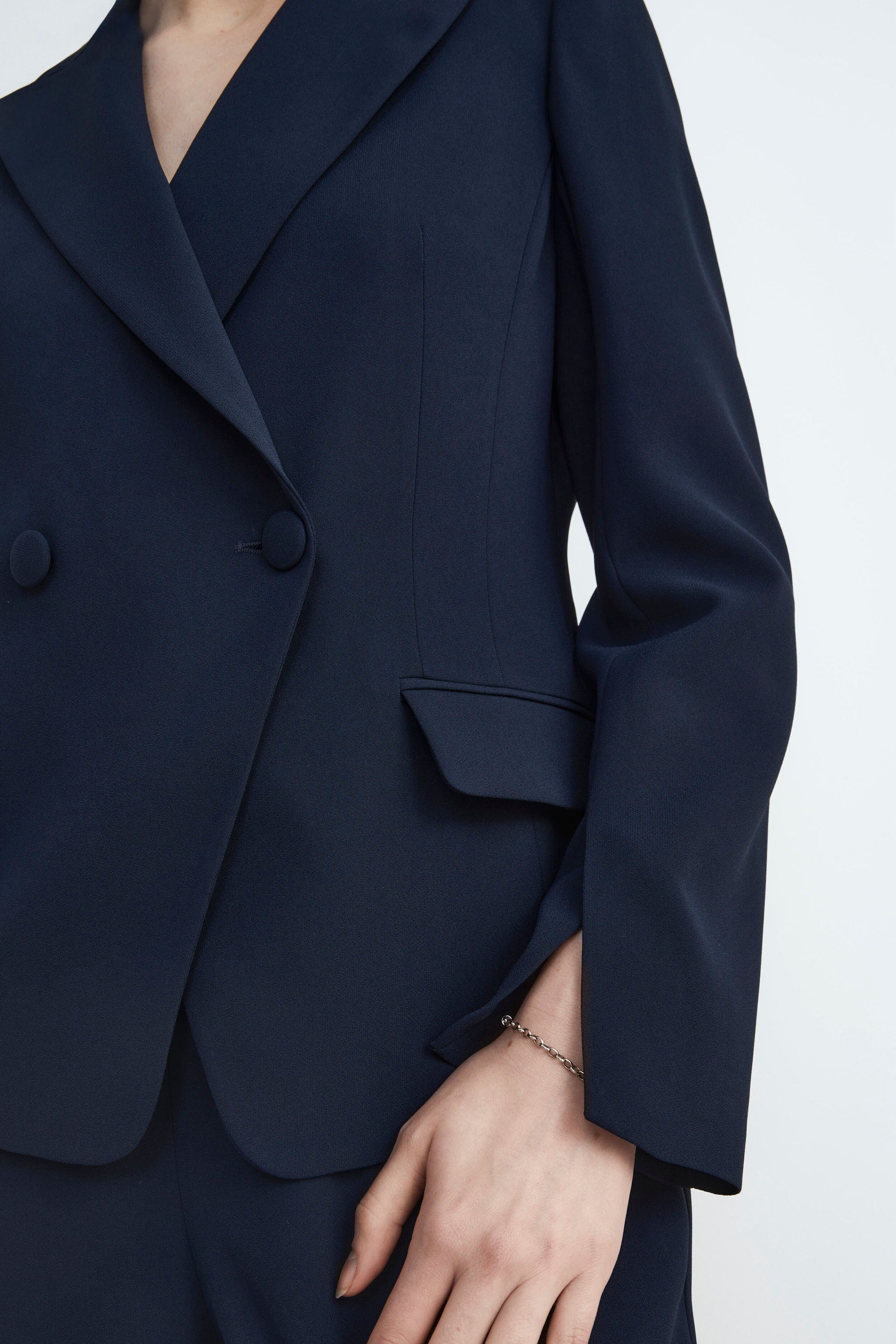 Blazer doppiopetto elegante - BLU