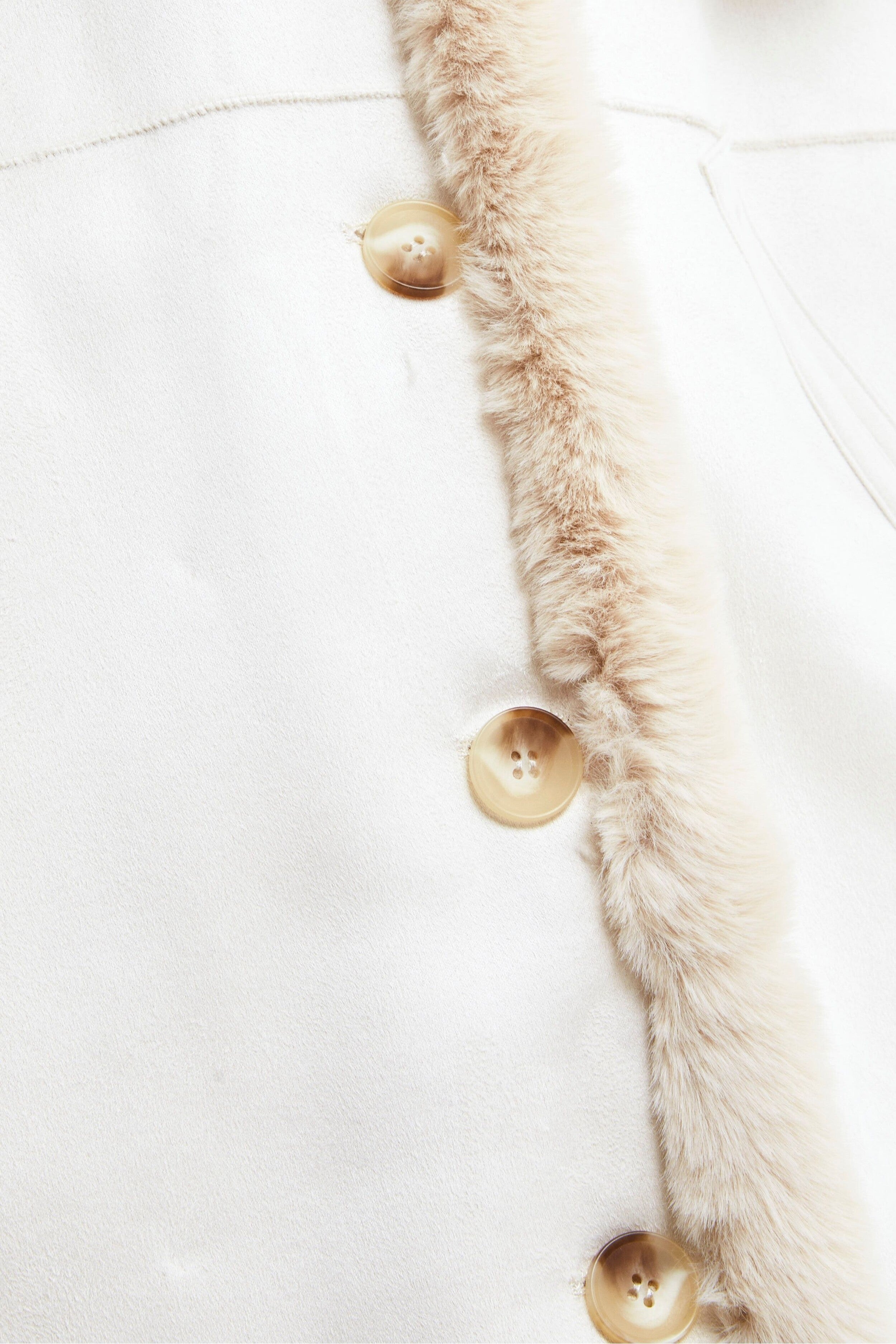 Cappotto Midi Eco-Montone - MANDORLA