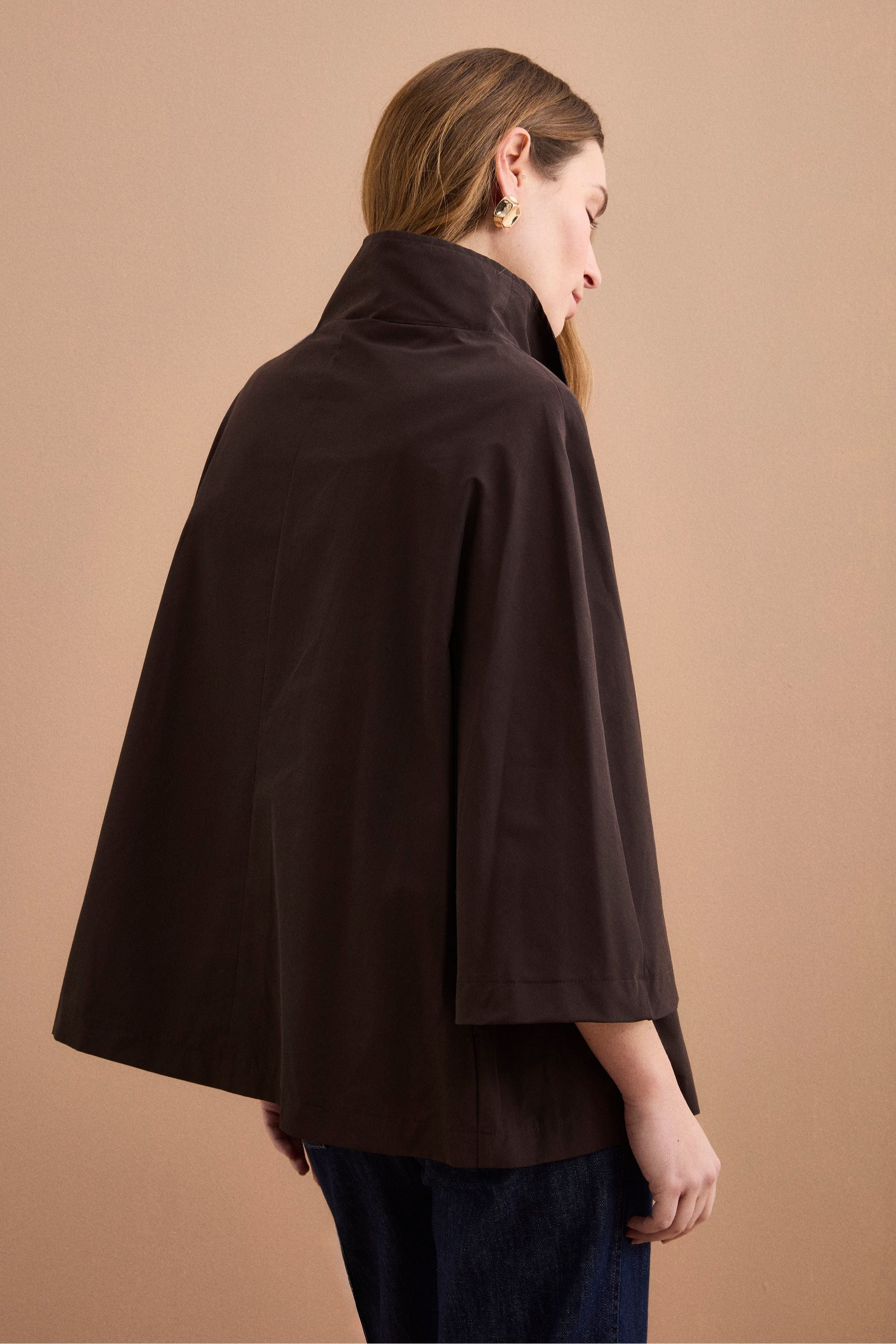 Cappa Over Sfoderata in Misto Cotone - T.MORO