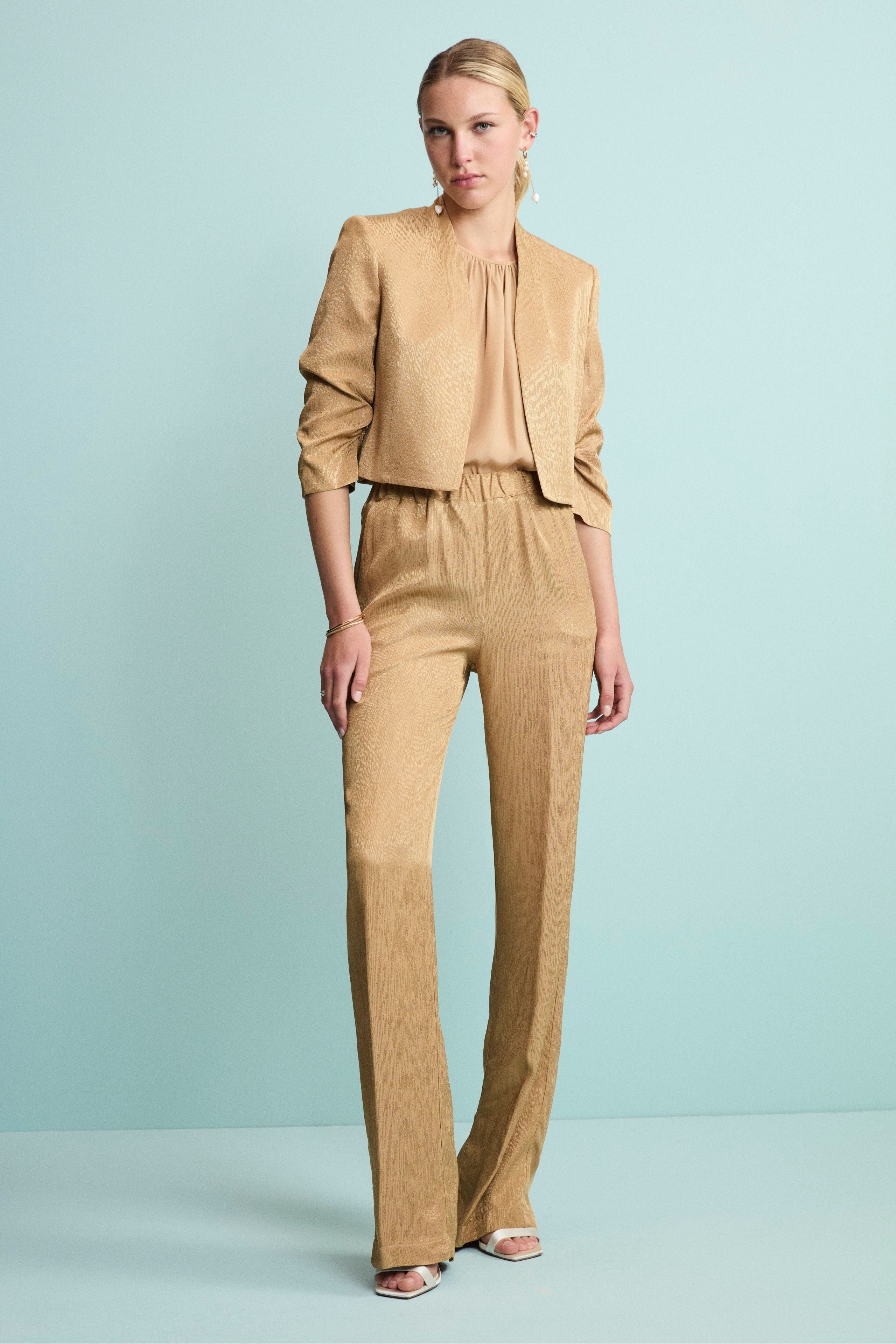 Bolero Jacquard Elegante da Cerimonia - ORO