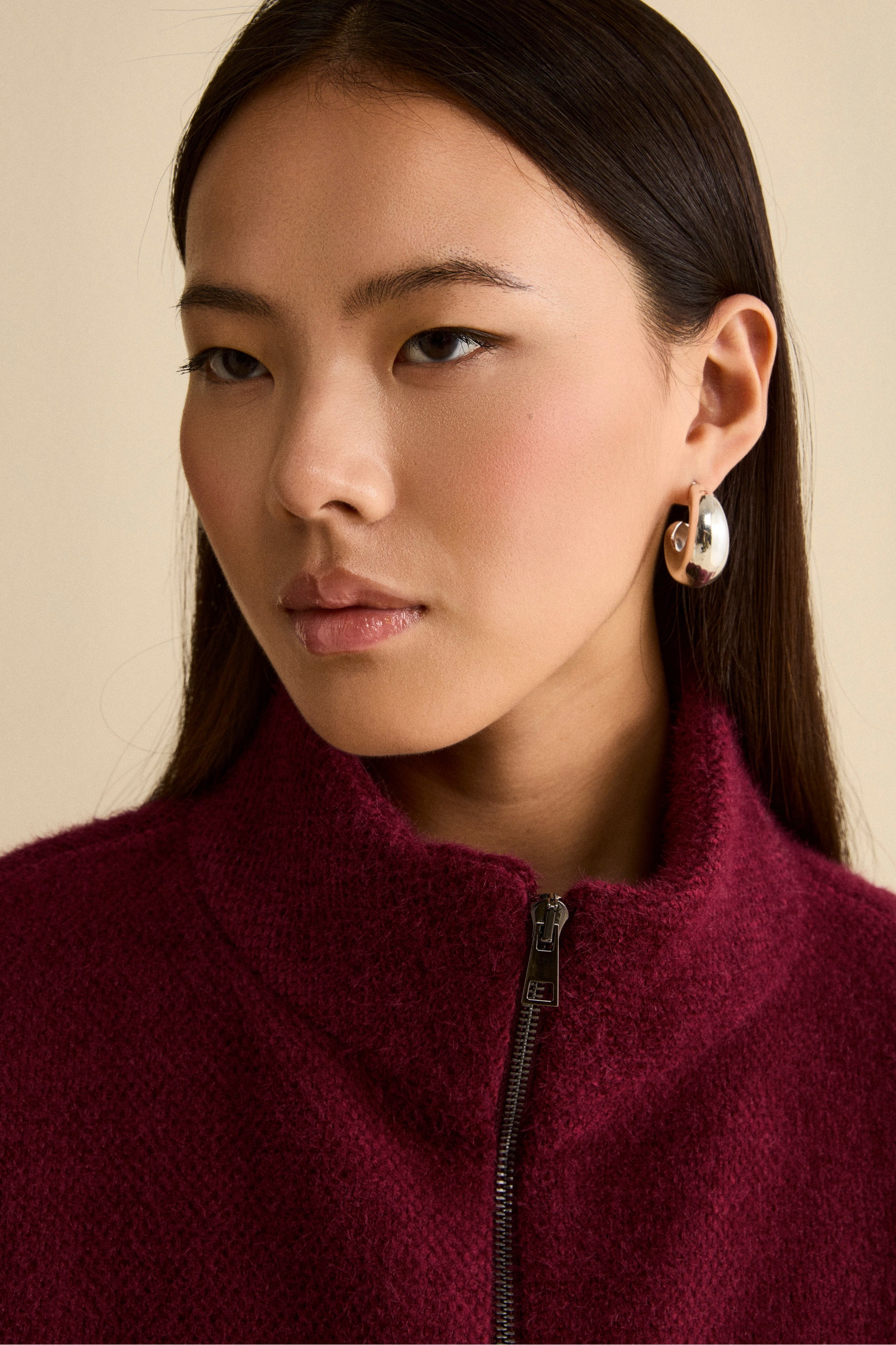 Cappa Foderata con Zip - BORDEAUX