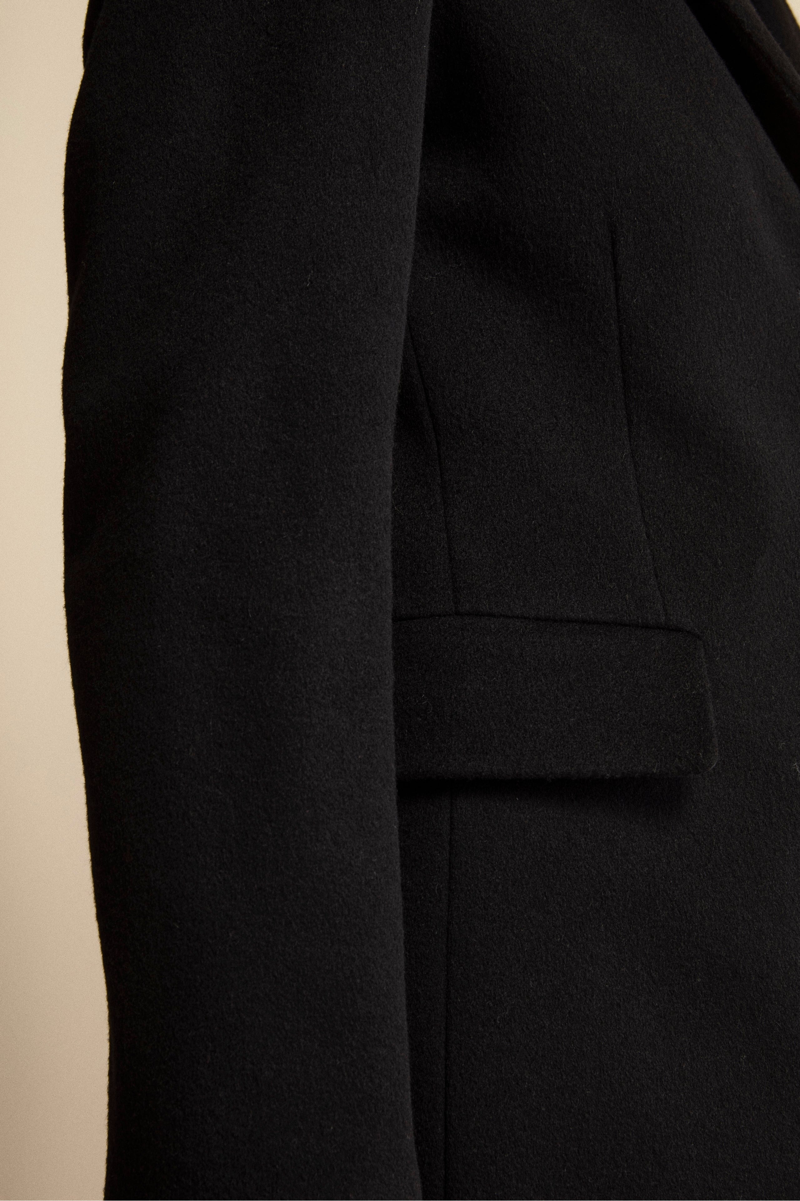 Cappotto in lana e cashmere - NERO