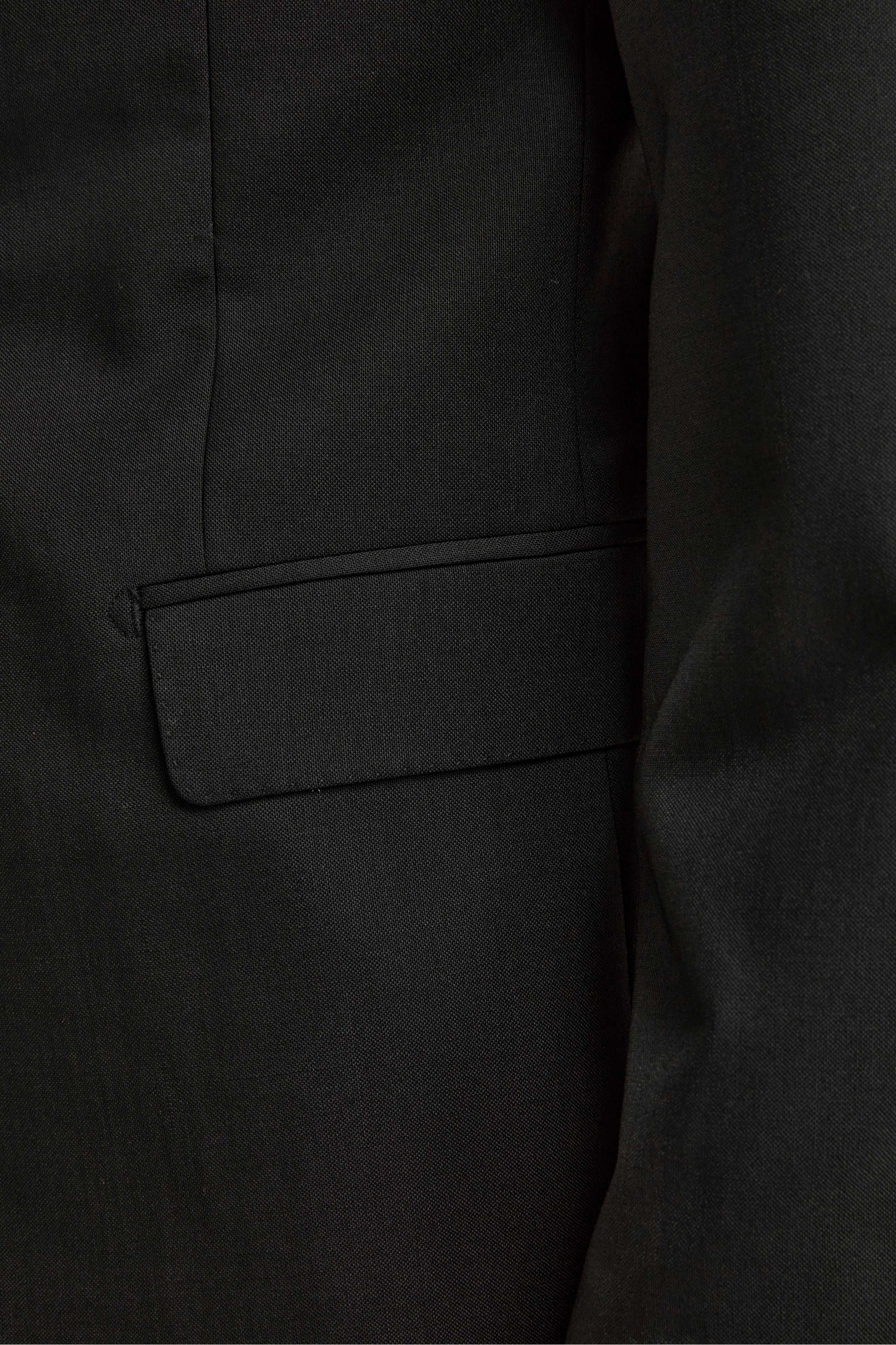 Giacca Monopetto Elegante con Revers Classico Drop 6 - NERO