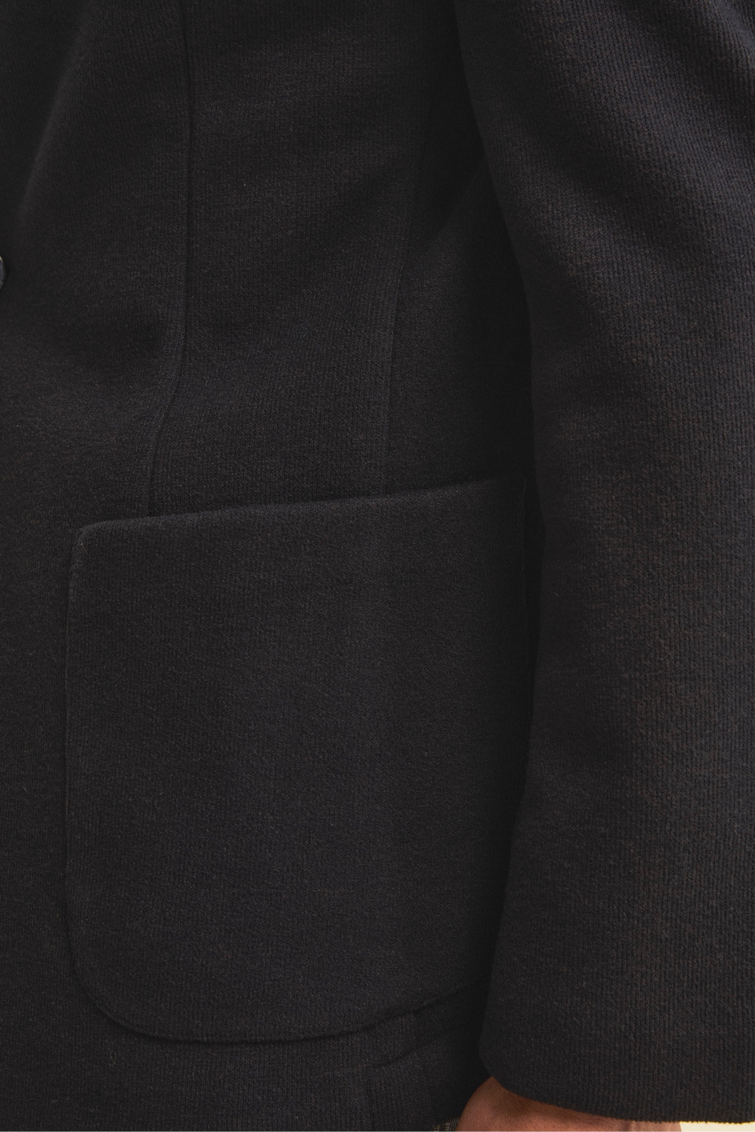 Giacca Monopetto Semifoderata in Jersey - BLU