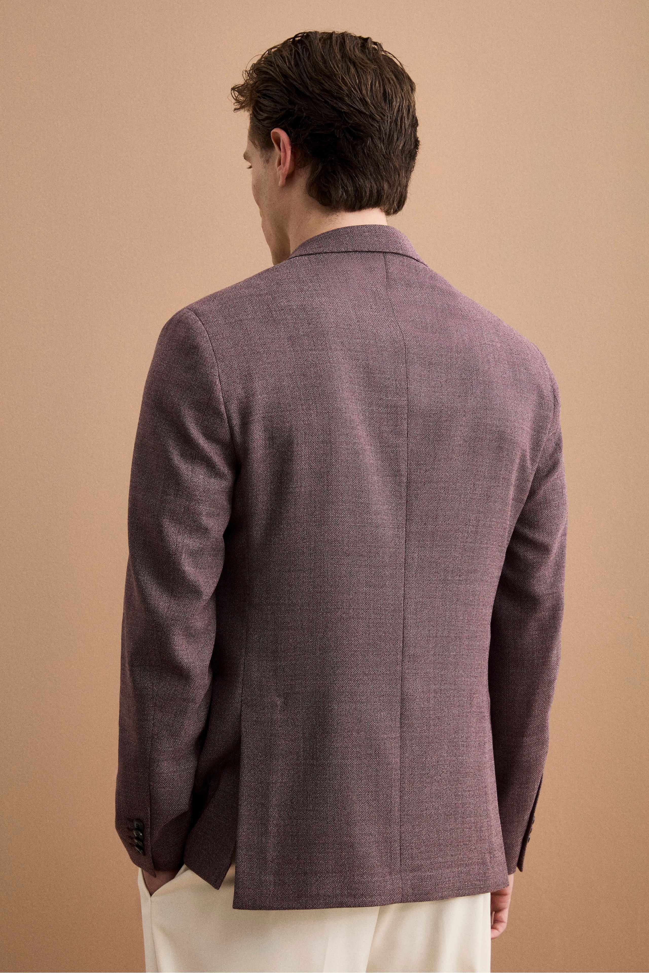 Giacca Slim Fit Semifoderata in Lana Vergine - MALVA