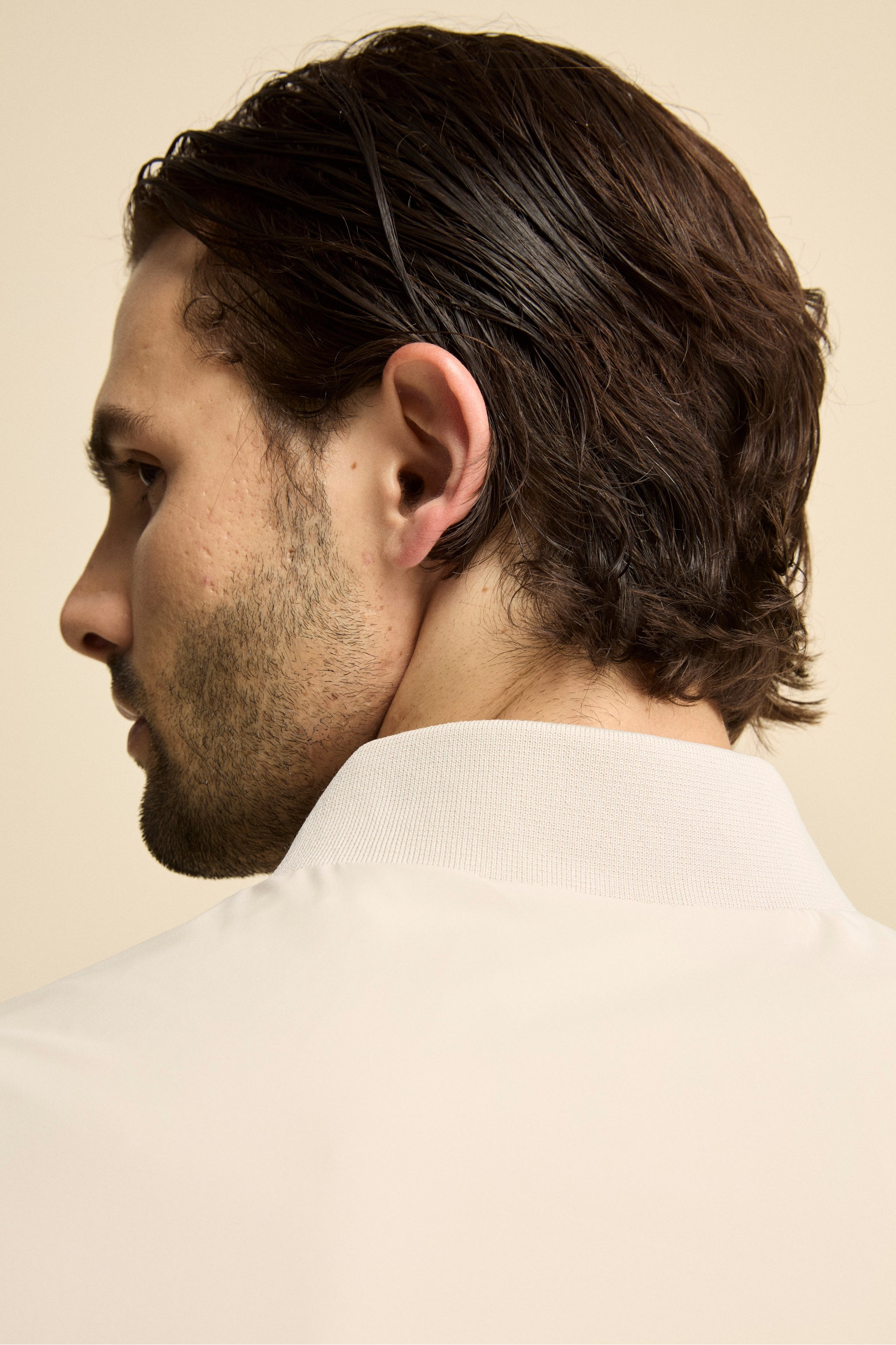 Giubbotto Leggero con Bordi in Maglia - GHIACCIO