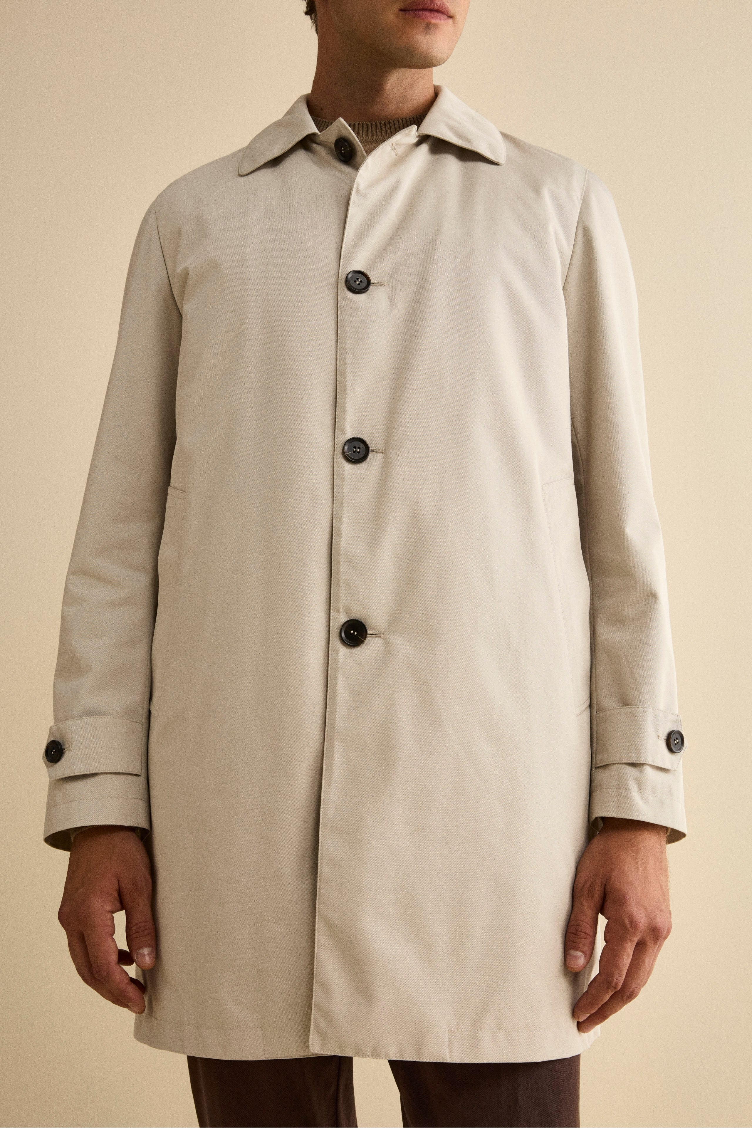 Impermeabile Invernale Midi con Trapunta - GHIACCIO