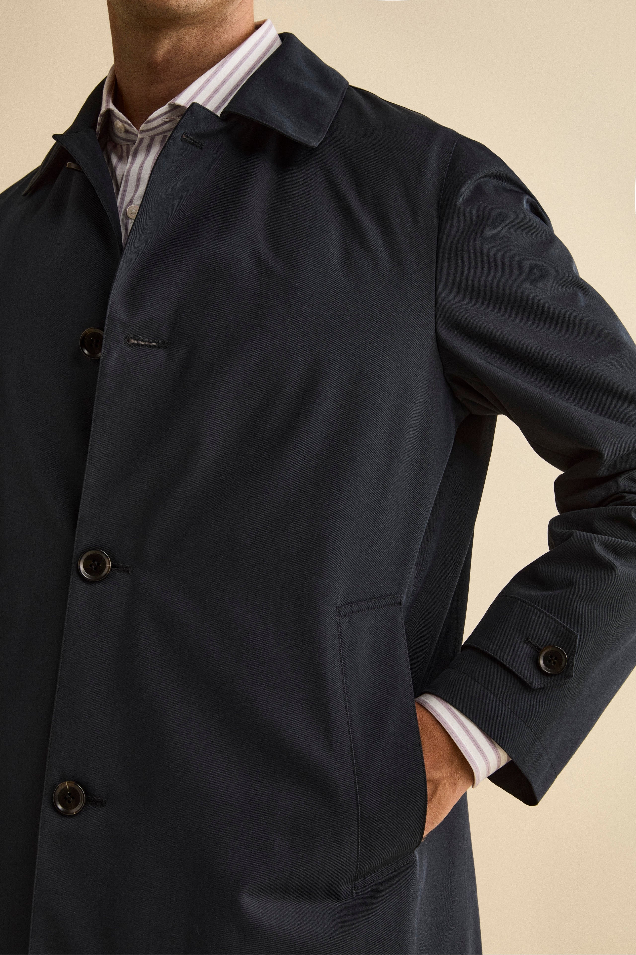 Impermeabile Invernale Midi con Trapunta - BLU