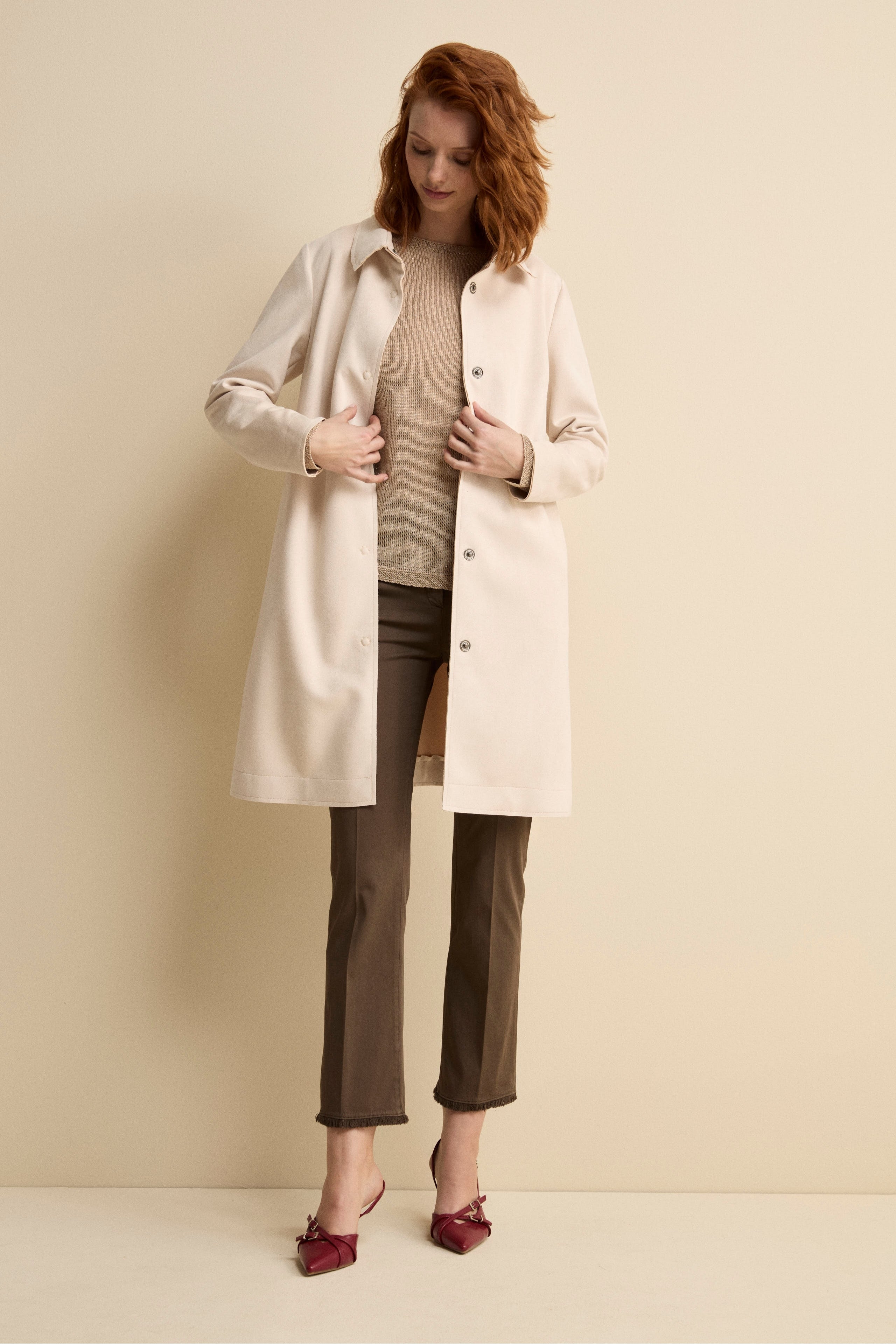 Spolverino Midi Sfoderato - SABBIA