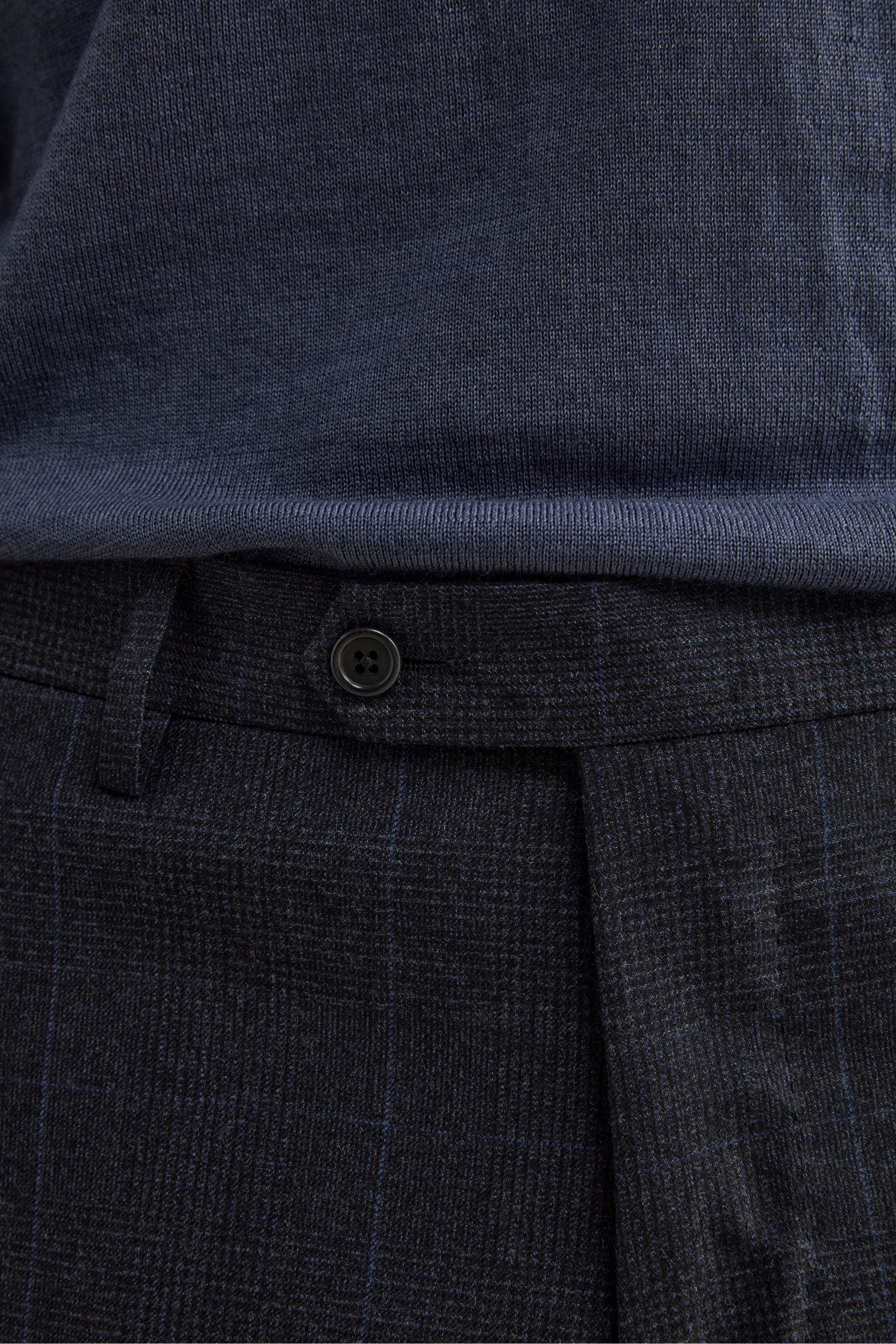 Abito Slim Fit in Lana Vergine con Revers Classico - GALLES BLU