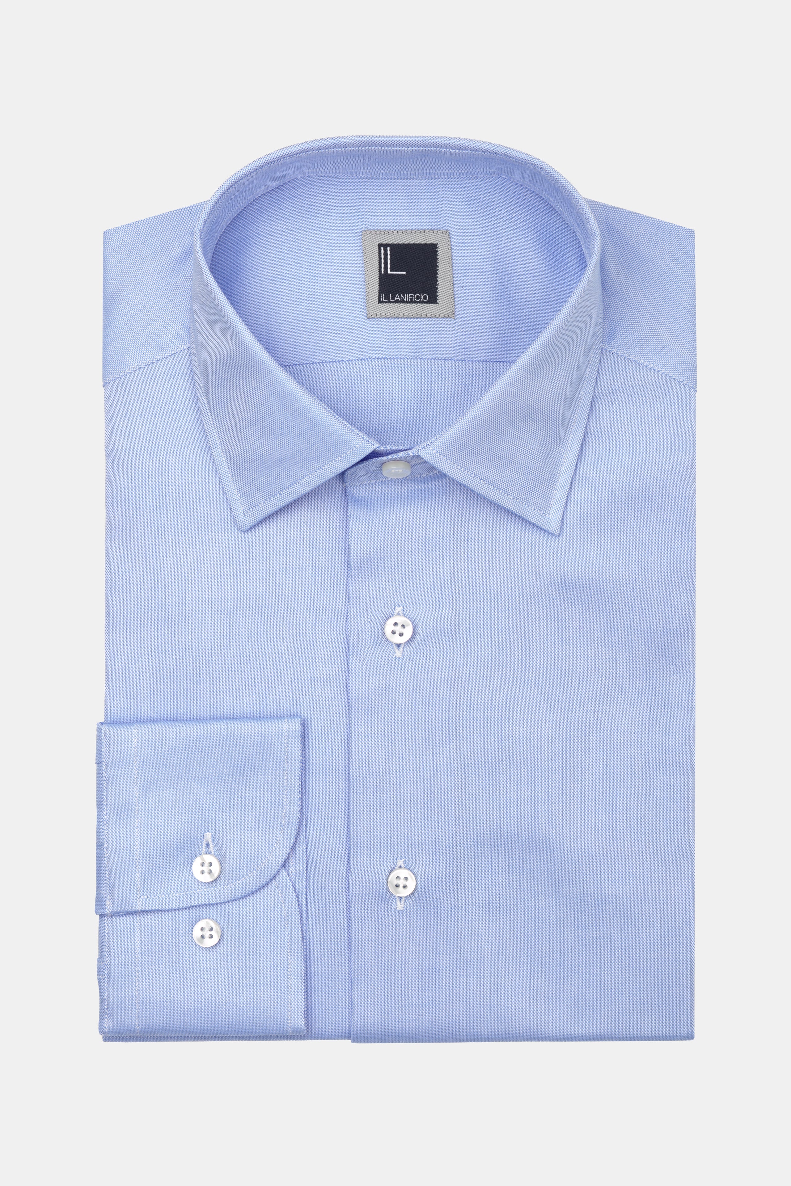 Camicia slim oxford - AZZURRO