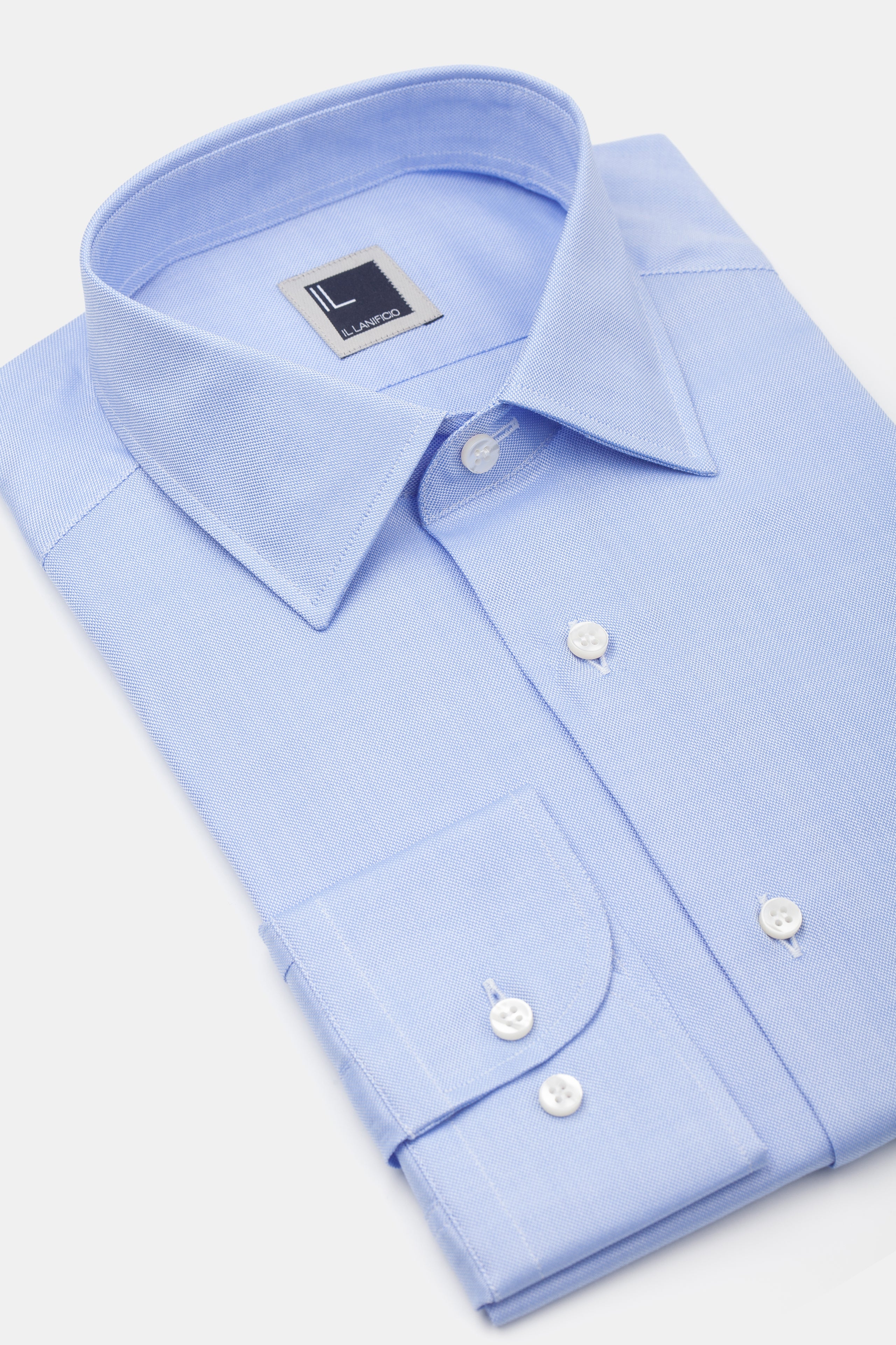 Camicia slim oxford - AZZURRO