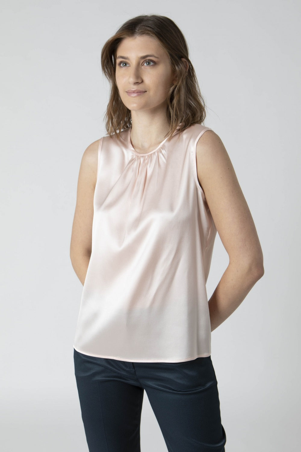Top in seta - ROSA